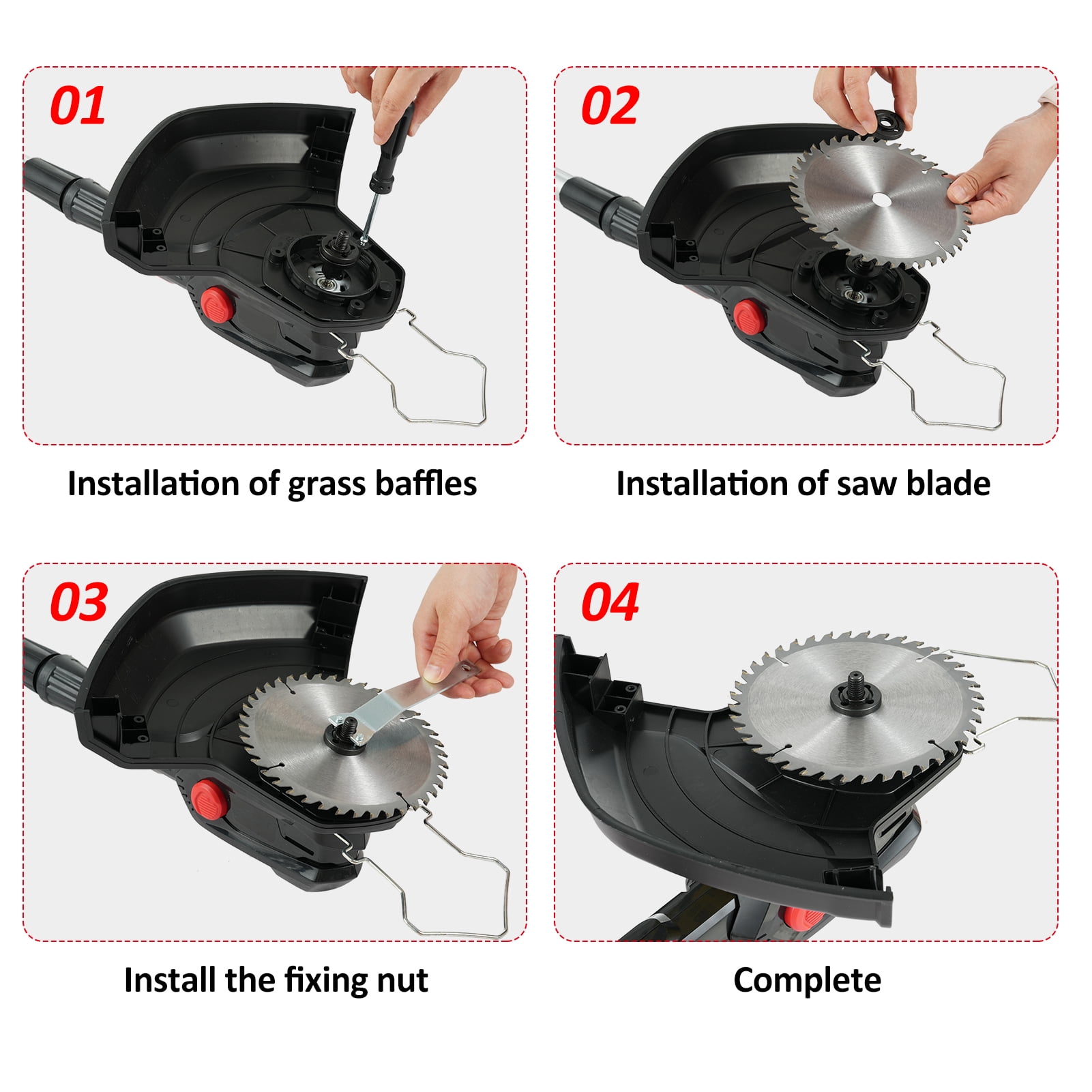 CACAGOO Electric Weed Eater Wacker, Cordless Electric Grass Trimmer, Grass String Trimmer, Weed Lawn Edger Eater for Garden and Yard - Image 6