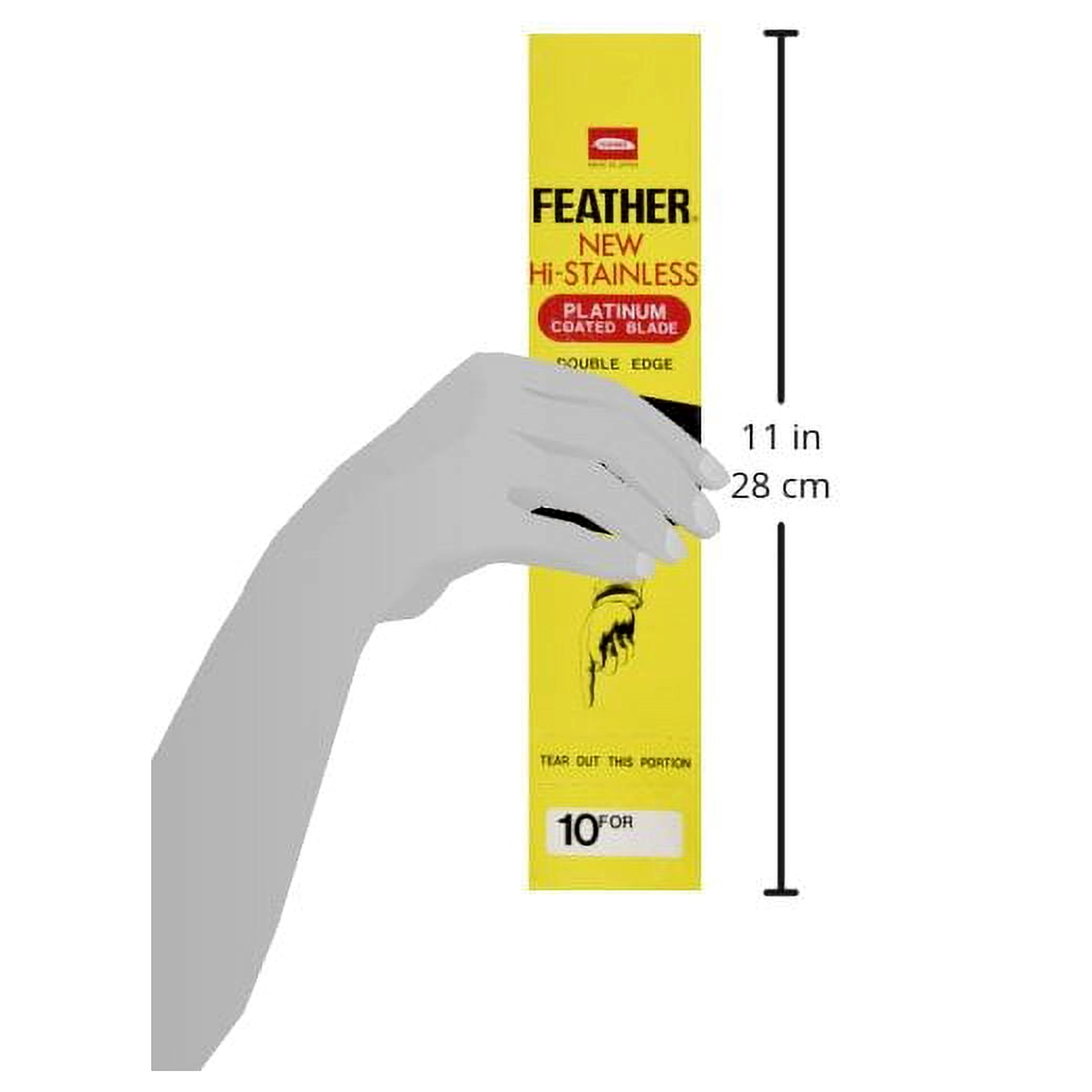 200 Feather Razor Blades NEW Hi-Stainless Double Edge - Image 4
