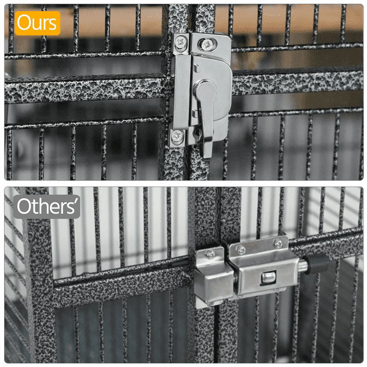 Alden Design 68.5" Rolling Metal Large Bird Cage with Play Top for Large Pet Birds - Image 8