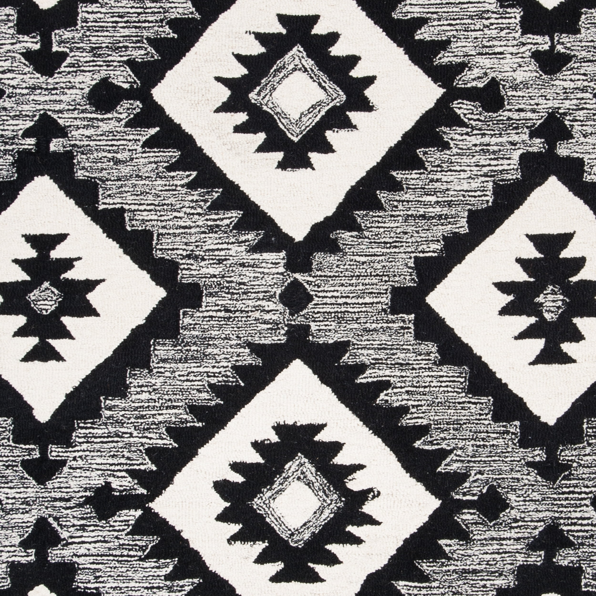 SAFAVIEH Aspen Michaelangelo Southwestern Wool Area Rug, Charcoal/Black, 5' x 8' - Image 4