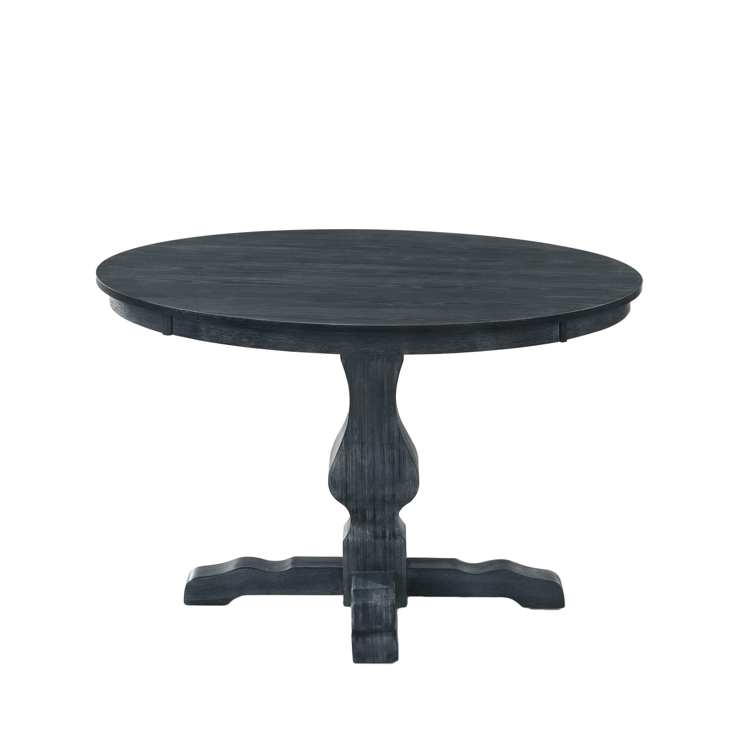 Noble House Merlene Wood Circular Dining Table, Gray - Image 3
