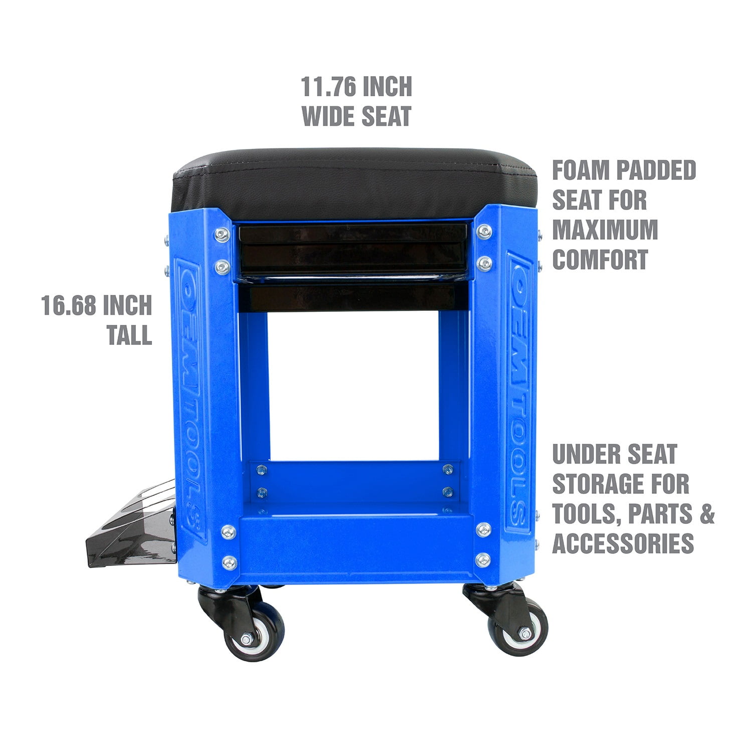 OEMTools Workshop Creeper Seat - Blue - Image 8