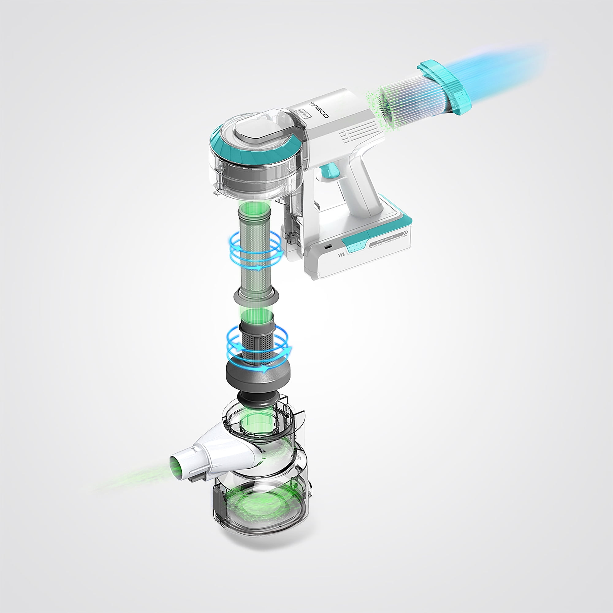 Tineco PWRHERO 11 Pet Cordless Stick Vacuum Cleaner - Teal - Image 8