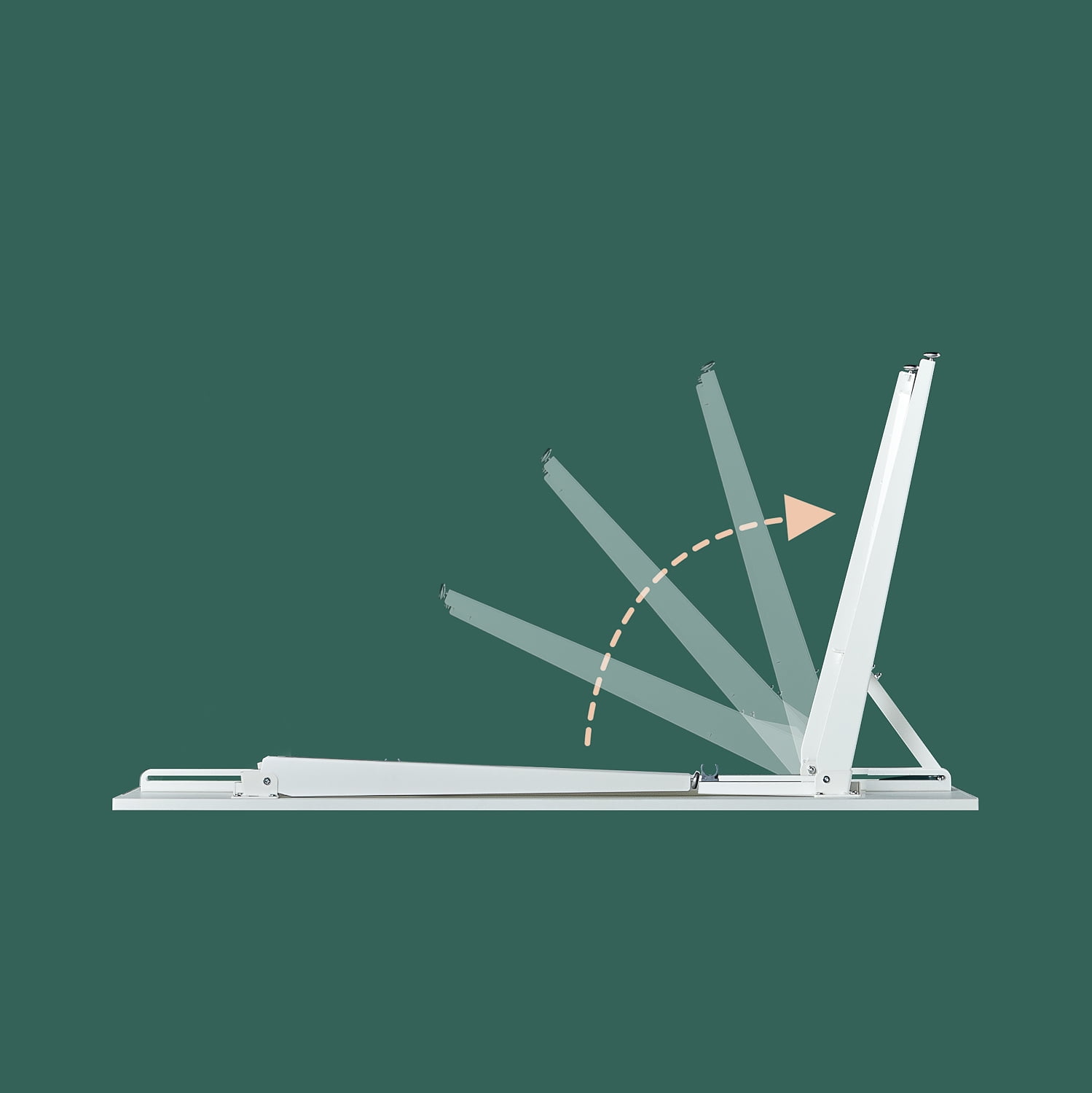 Zinus Lindy Folding Desk 63" x 29" Computer Desk, Workstation Table - Image 4