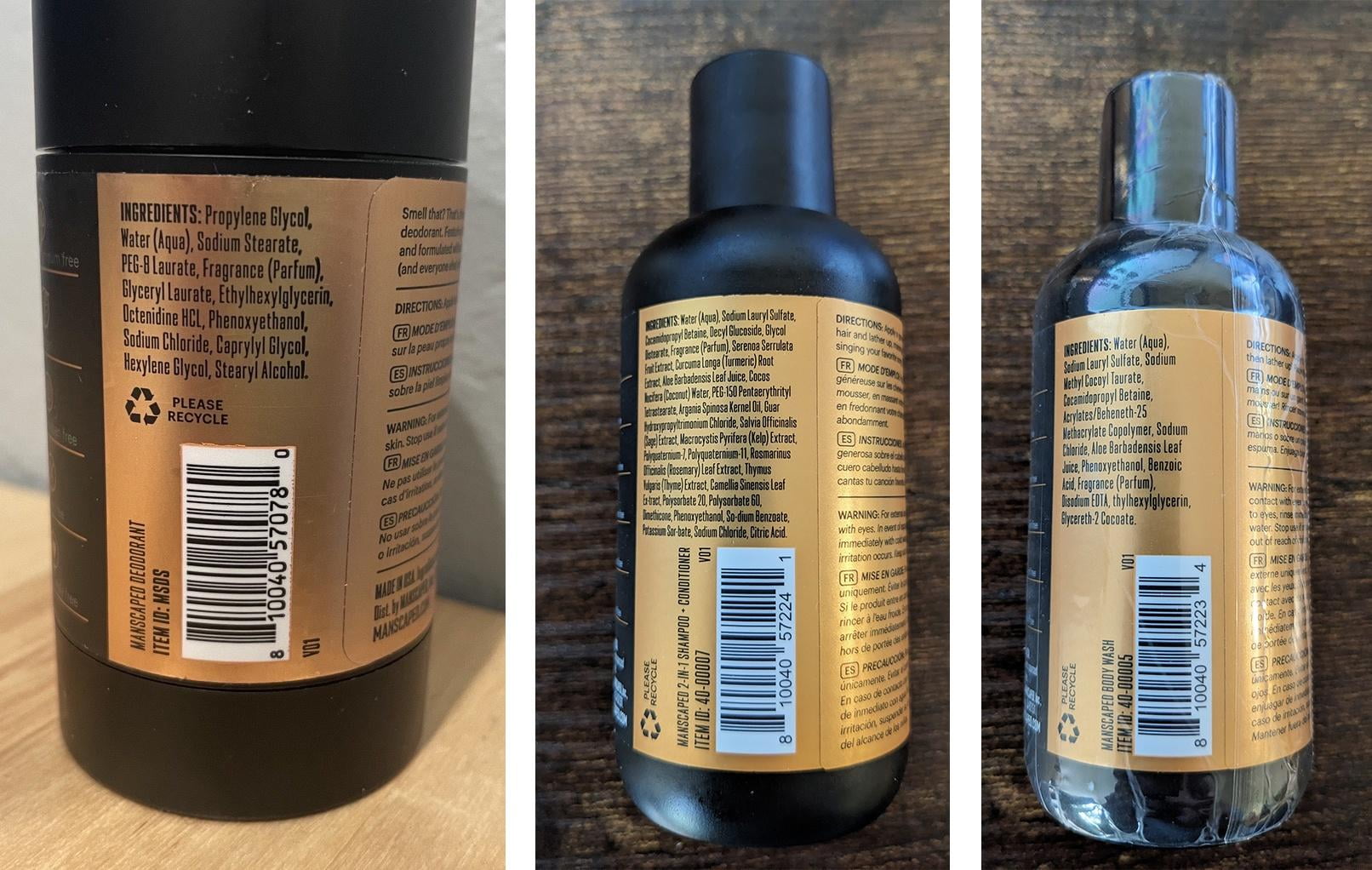 MANSCAPED® The Handyman™ Travel Essentials Includes Compact Face Shaver, Shears 3.0 5-Piece Nail Kit, Underarm Aluminum-Free Deodorant, 3oz Refined™ Body Wash, 3oz 2-in-1 Shampoo & Conditioner - Image 8