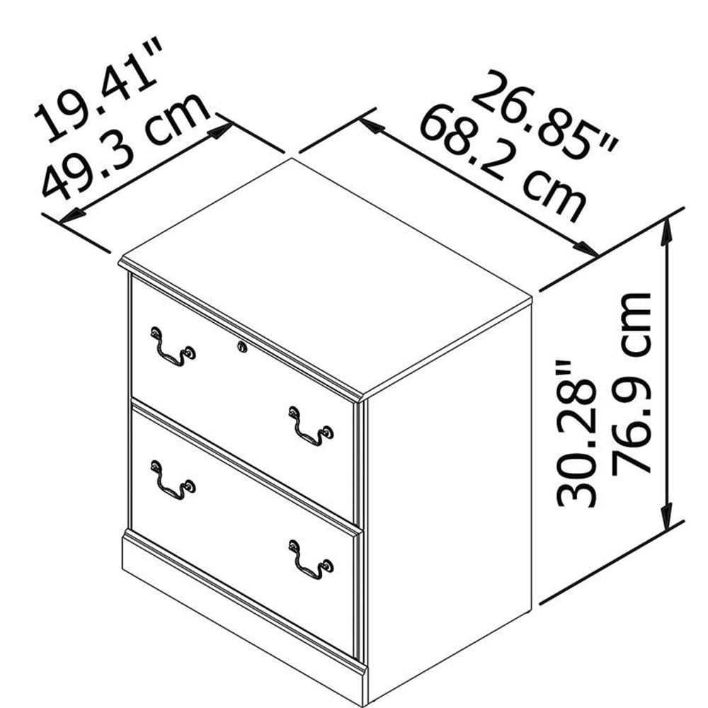 Bush Furniture Saratoga Lateral File Cabinet in Harvest Cherry - Image 4