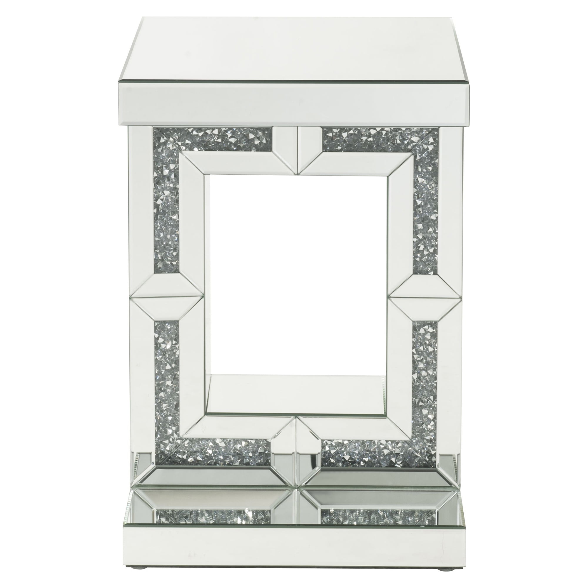 Acme Noralie Square Accent Table in Mirrored - Image 4