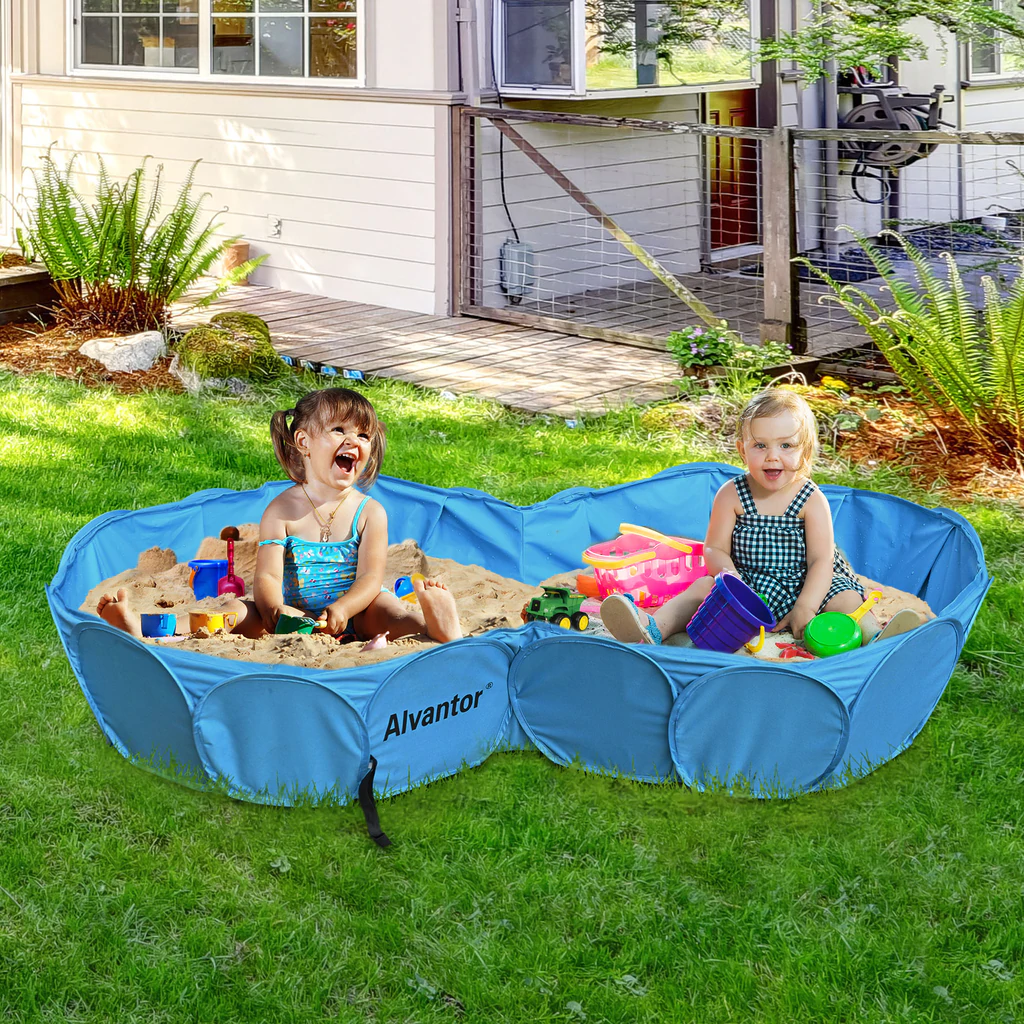 Pet Double Swimming Pool Dog Bathing Tub Indoor Outdoor Pond Ball Pit - Image 7