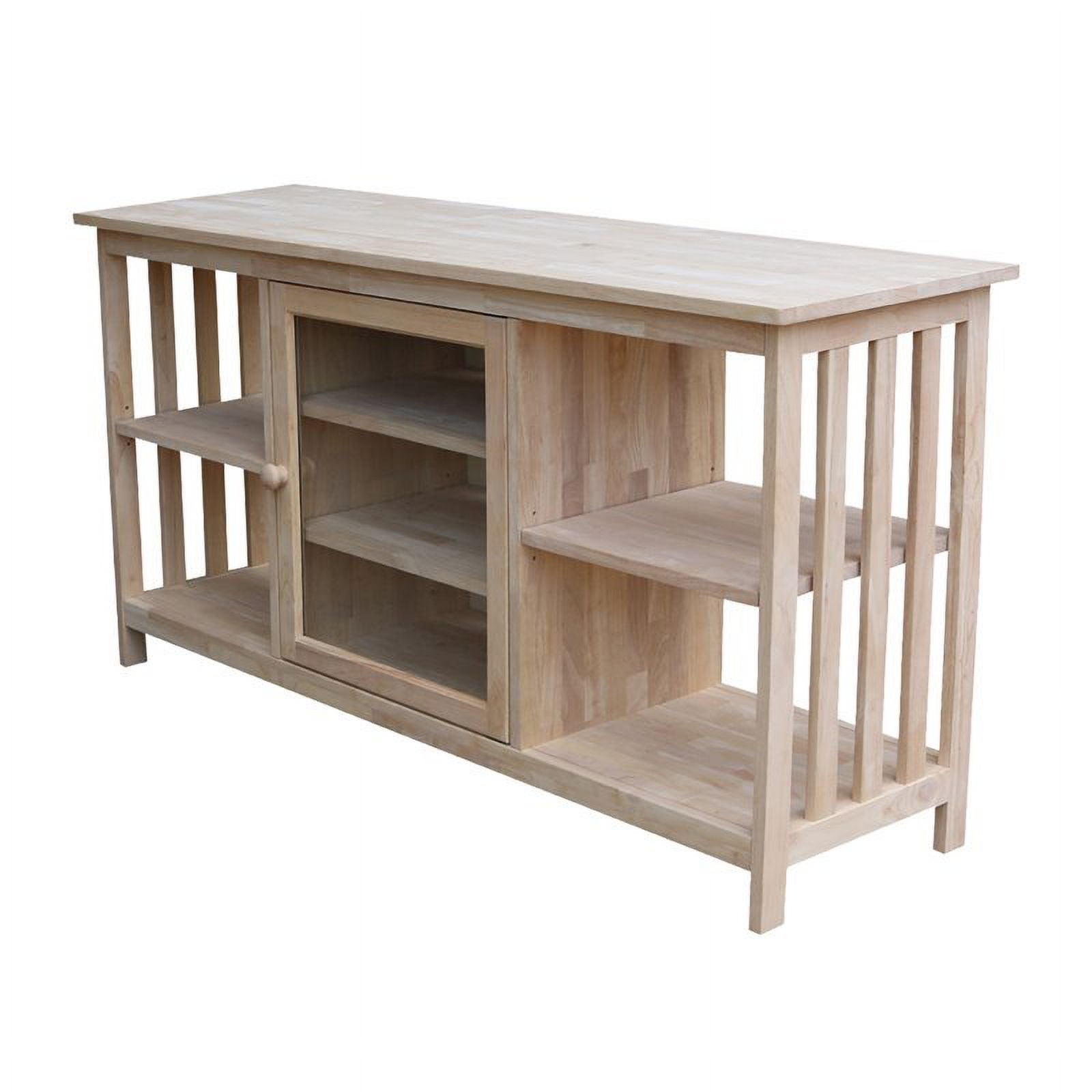 International Concepts Solid Wood Mission Entertainment Stand - Image 7