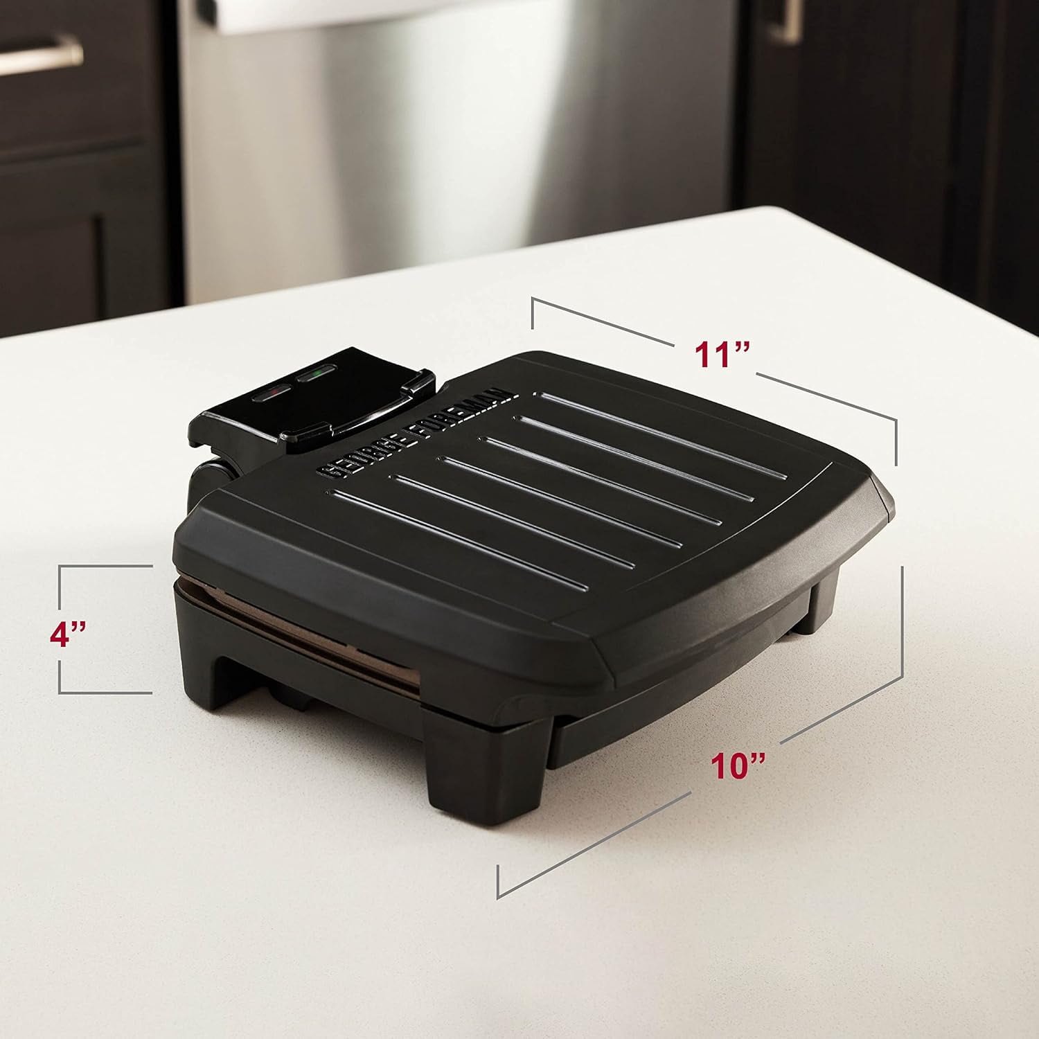 George Foreman GRES060BZ Contact Submersible? Grill, NEW Dishwasher Safe, Wash the Entire Grill, Easy-to-Clean Nonstick, Black/Bronze - Image 9