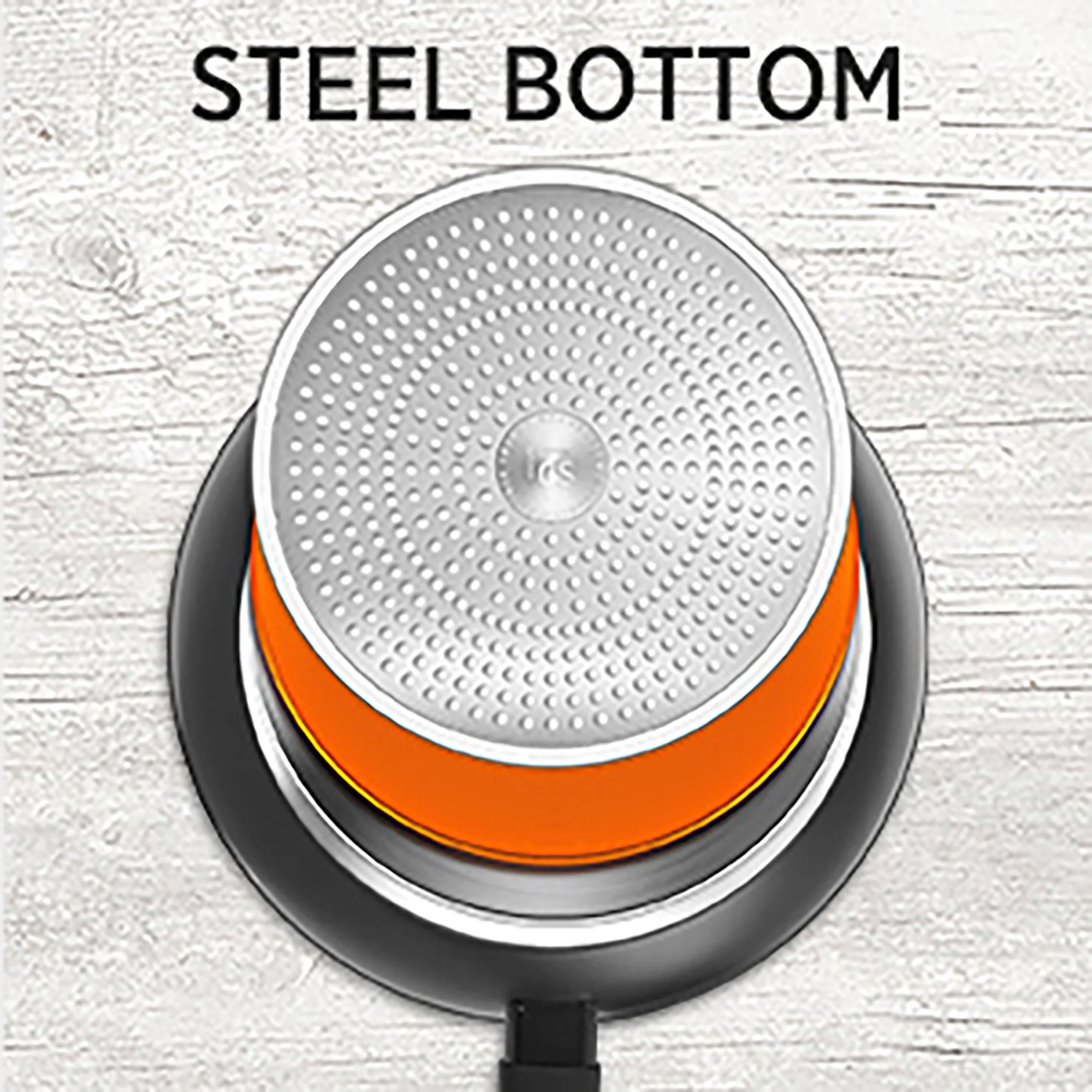 CS KOCHSYSTEME 8"+11" Nonstick Frying Cookware Sets with Lids - Frying Pan Sets with Granite Coating, Classic Skillet Chef's Pan Cookware, PFOA & APEO Free, Bakelite Handle, Induction Compatible - Image 8