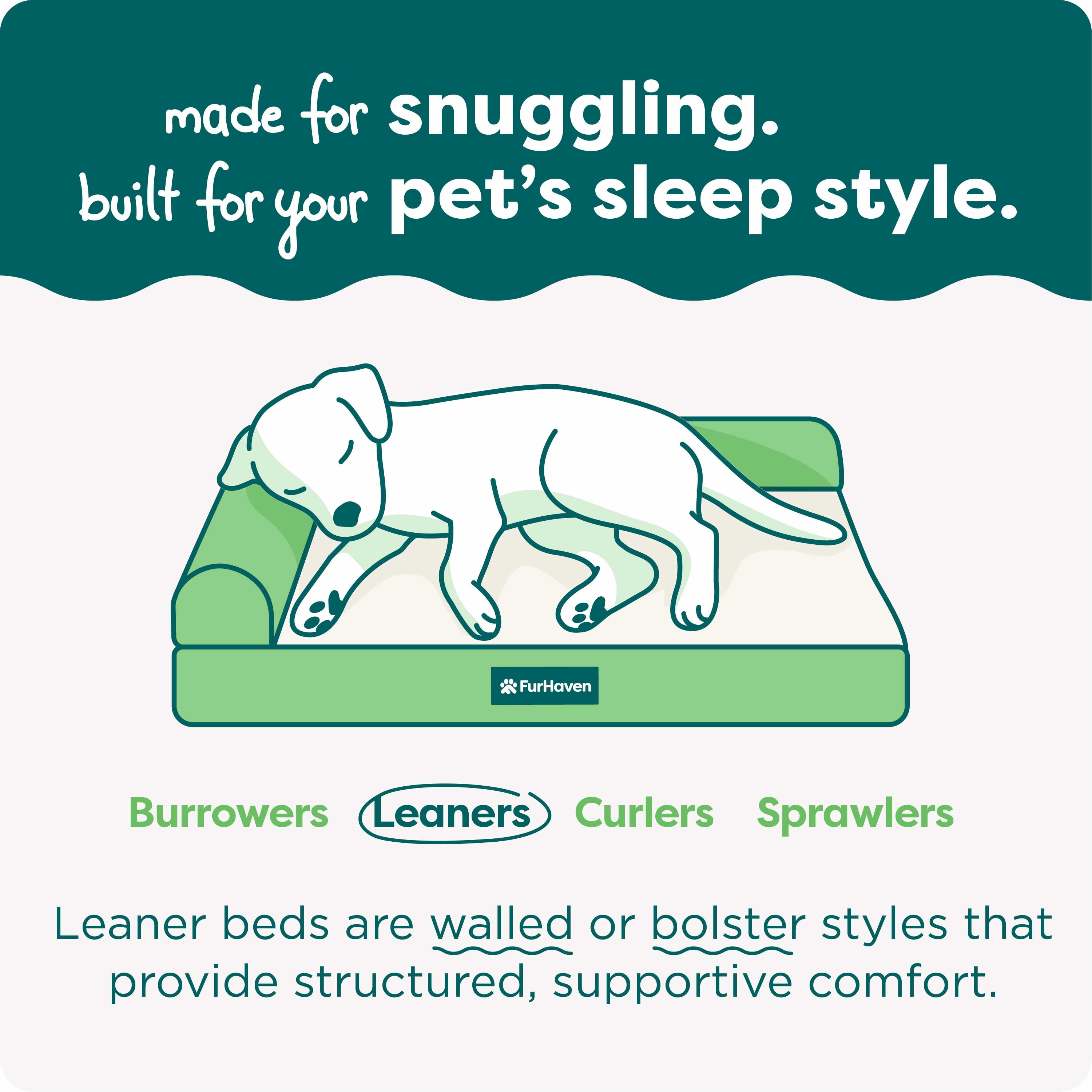 FurHaven Pet Products Jumbo Embossed Faux Fur & Suede Orthopedic Deluxe L-Chaise Dog Bed, Gray - Image 2