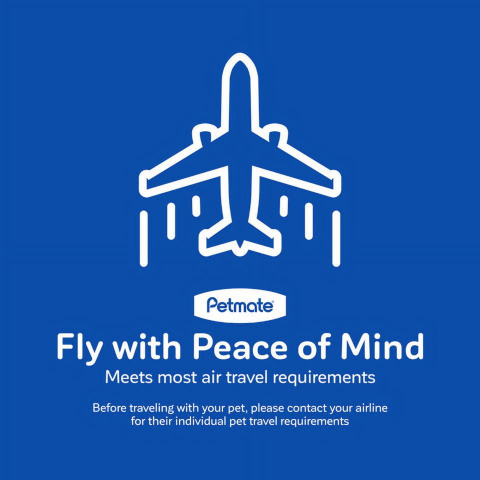 Petmate Vari Medium Plastic Portable Dog Kennel Airline Friendly Pet Carrier, 32" for Pets 30-50 lb, Taupe/Black - Image 5