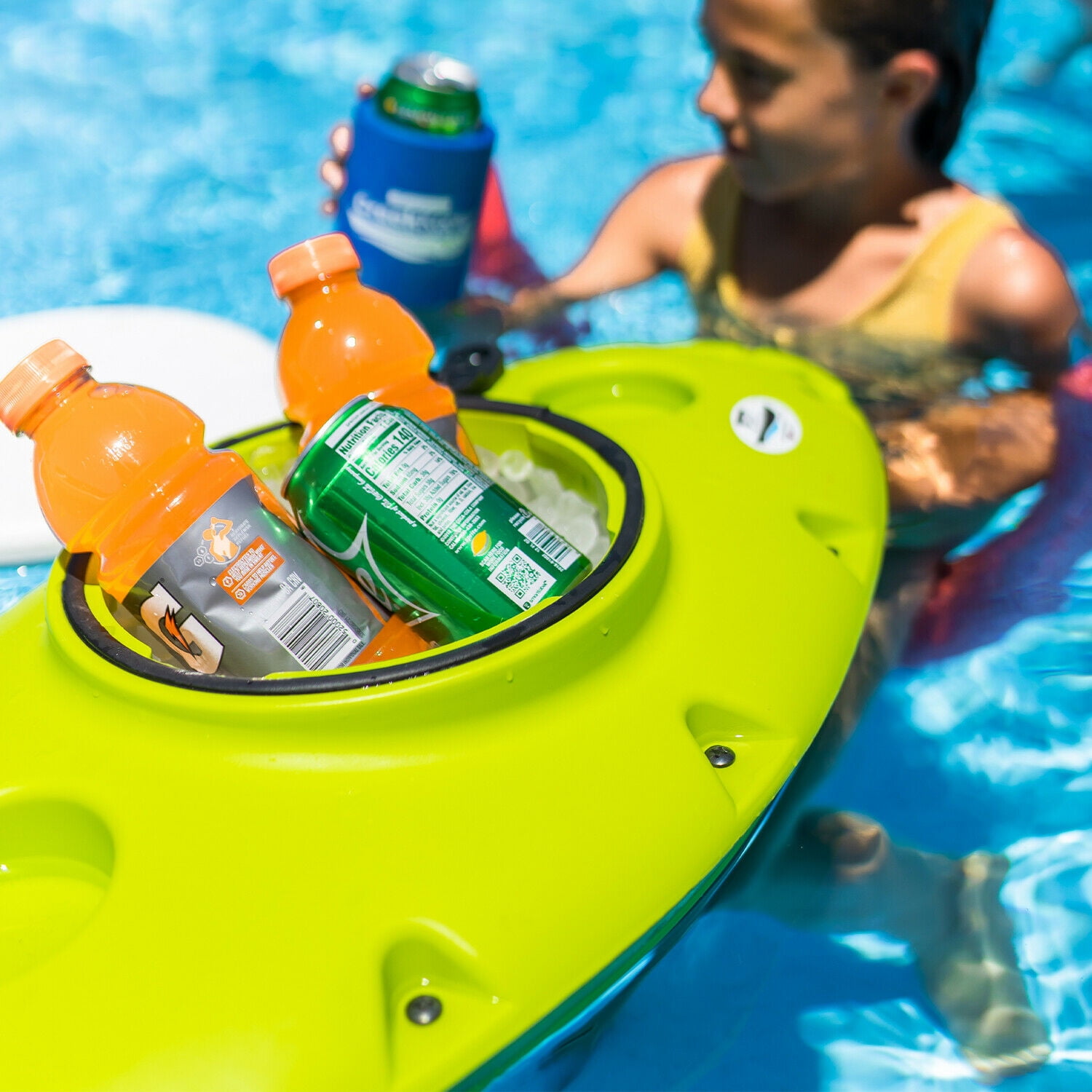 CreekKooler Pup 15 Quart Floating Beverage Water Portable Cooler, Green - Image 4