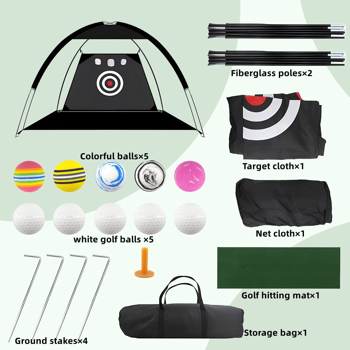 All in 1 Golf Net with Accessories Backyard Practice Net for Chipping, Driving Golf Hitting Nets for Backyard - Image 3