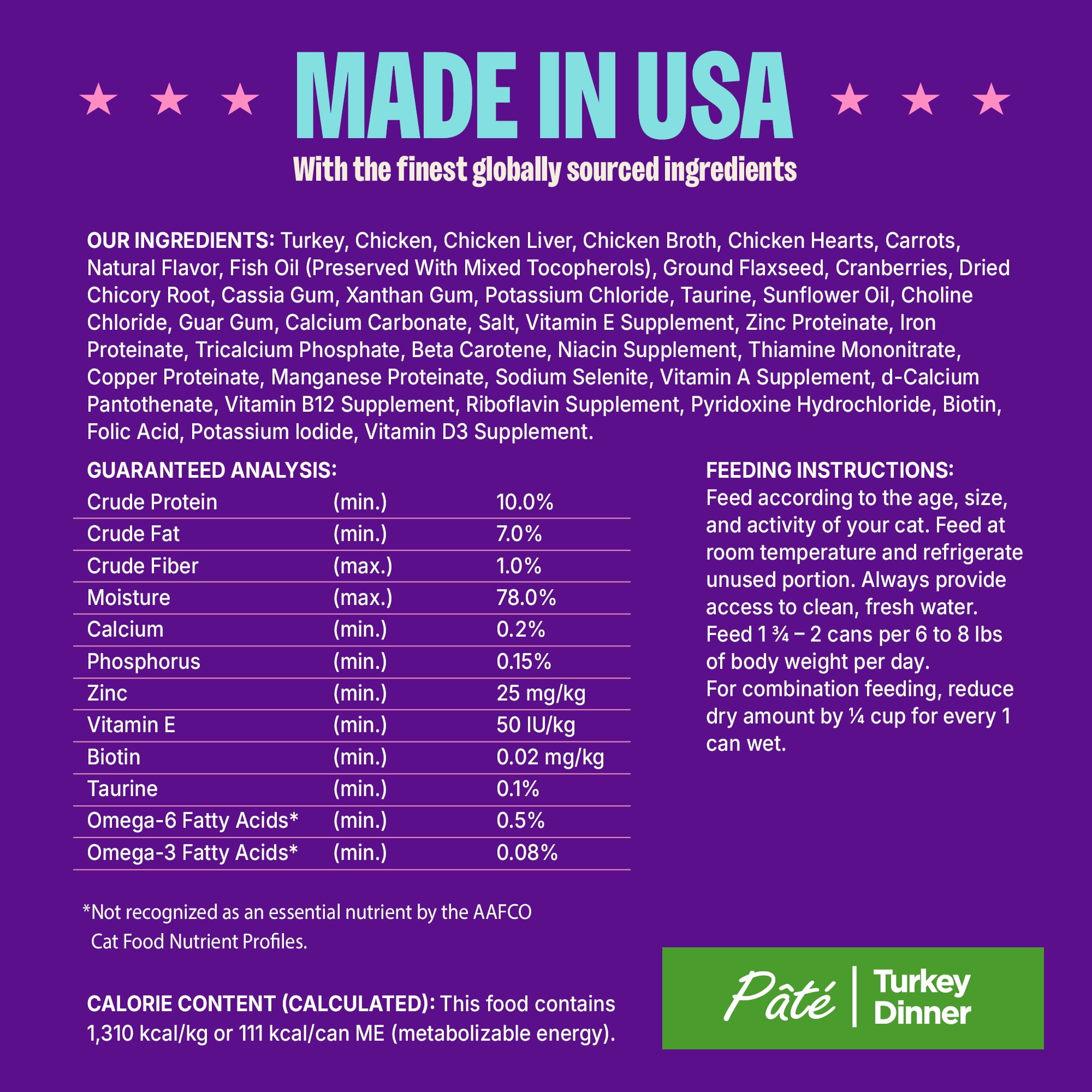 Wellness Complete Health Pate Adult Wet Cat Food, Natural, Protein-Rich, Grain Free, 3 Ounce, 24 Pack, (Turkey) - Image 2