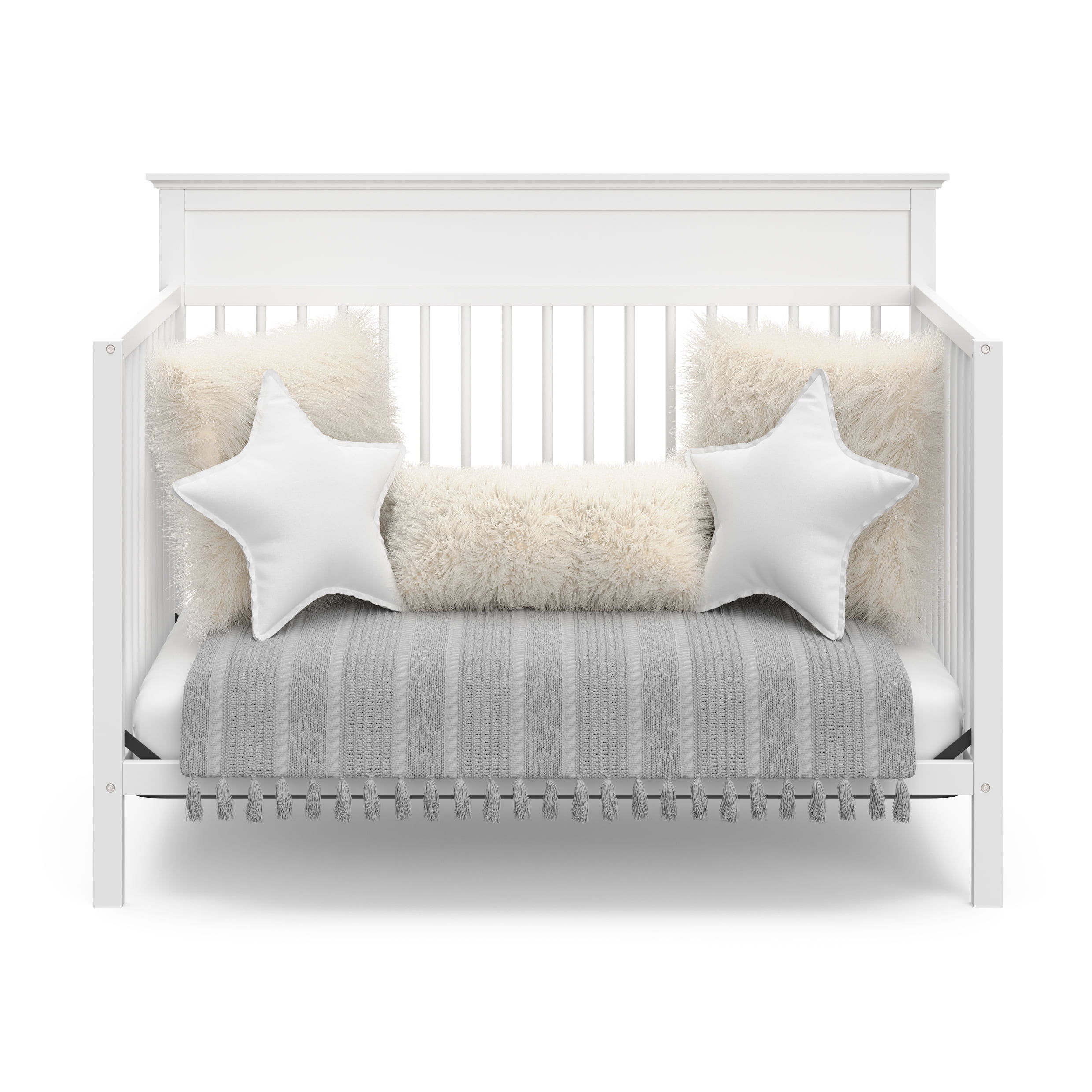 Storkcraft Horizon 5-in-1 Convertible Baby Crib, White - Image 11