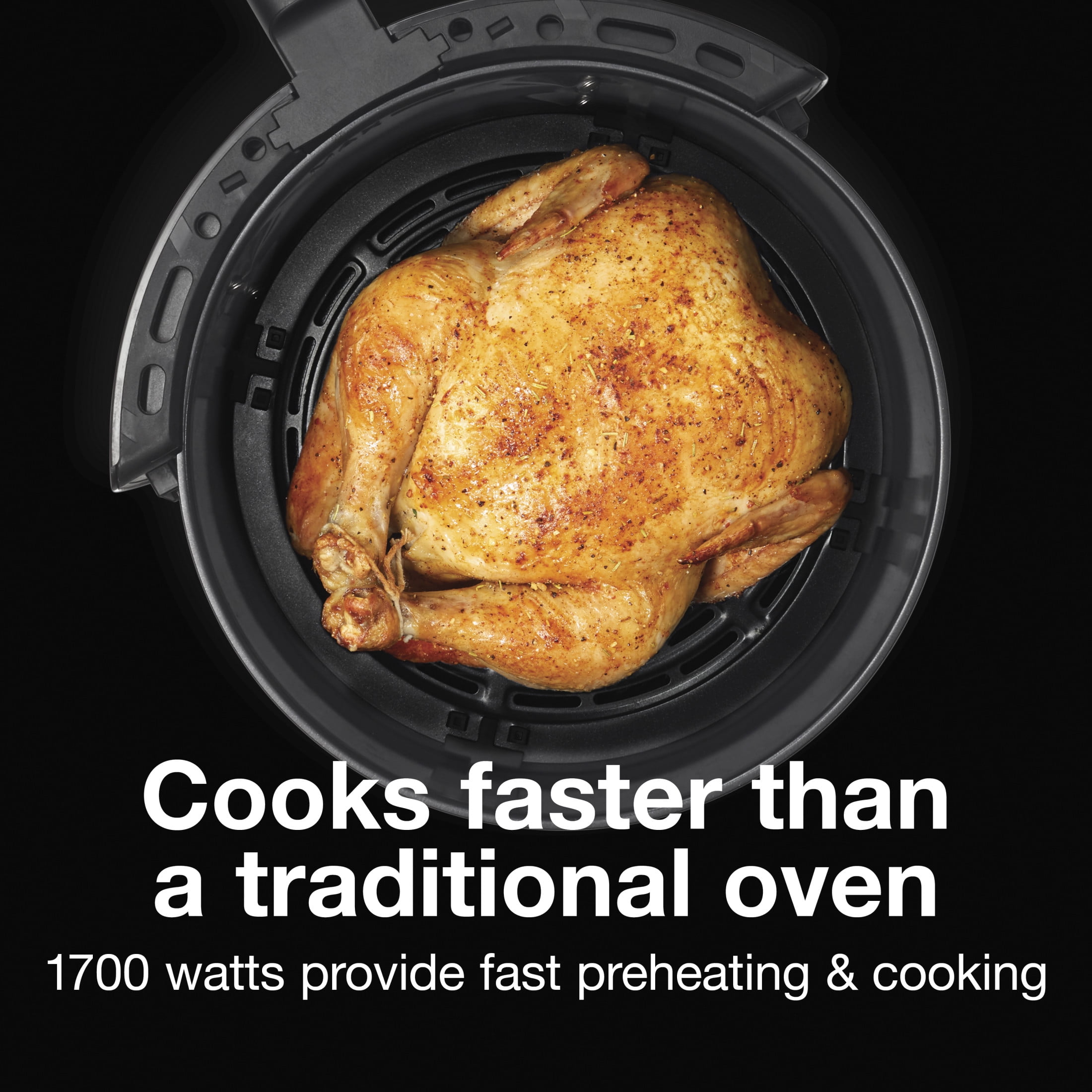 Proctor Silex 5.8 Quart Air Fryer with Timer and Nonstick Basket, Black - Image 7