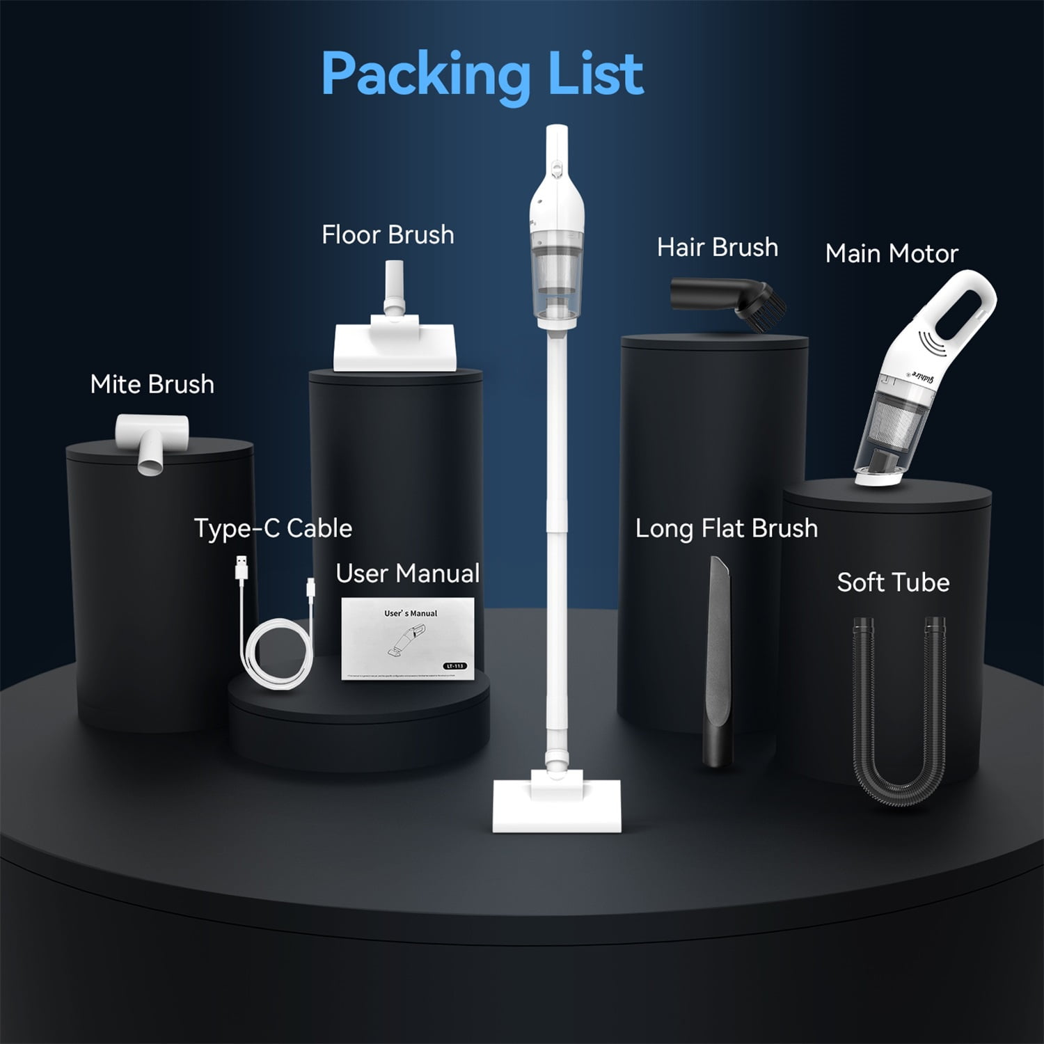 Gidhire Cordless Vacuum Cleaner, Cordless Stick Vacuum Cleaner for Carpet,Home, Hardwood, Hard Floor with Brushes,38Mins Runtime - Image 10