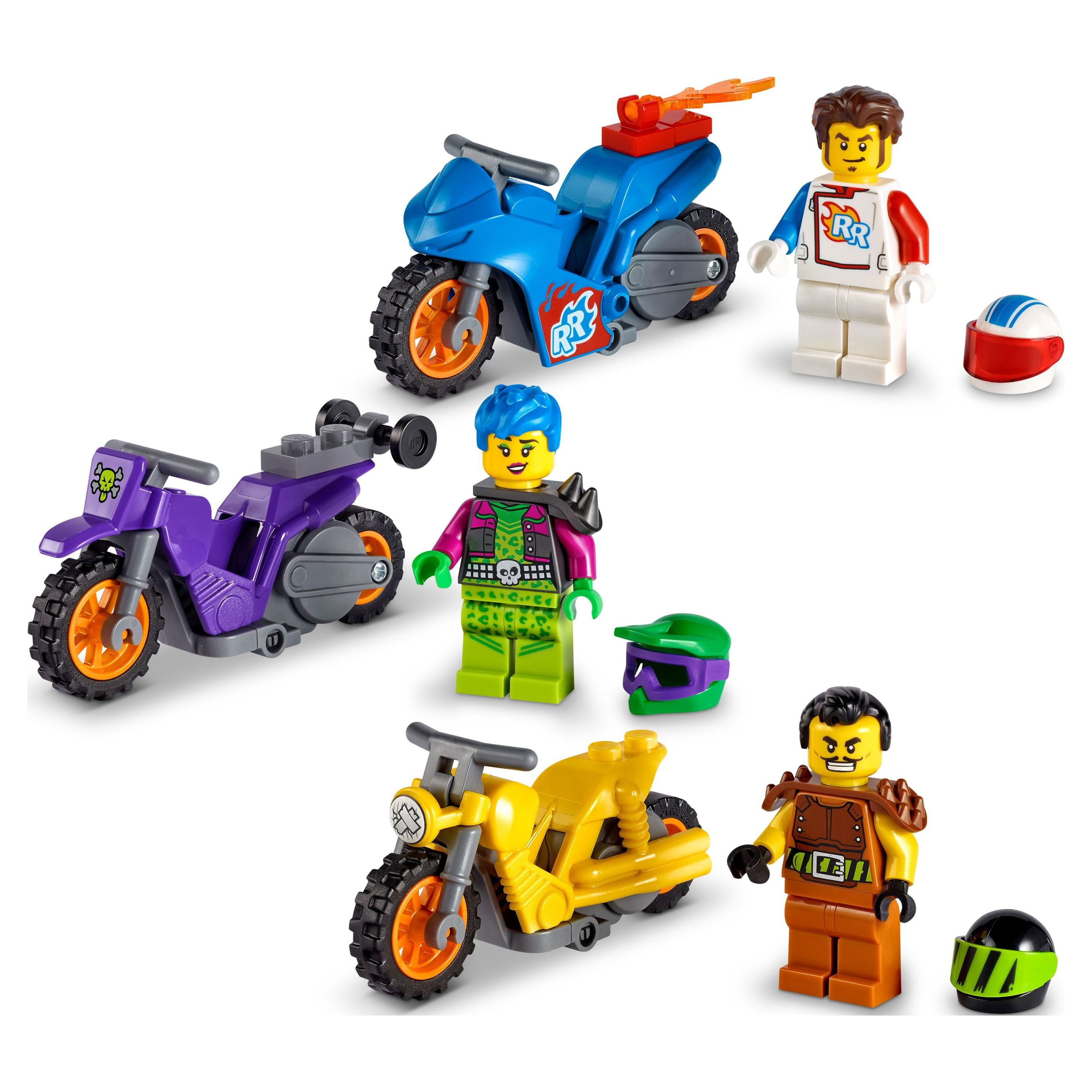 LEGO City Stuntz Value Set 3 Minifigures 3 Bikes and Carrying Case 66707 - Image 10