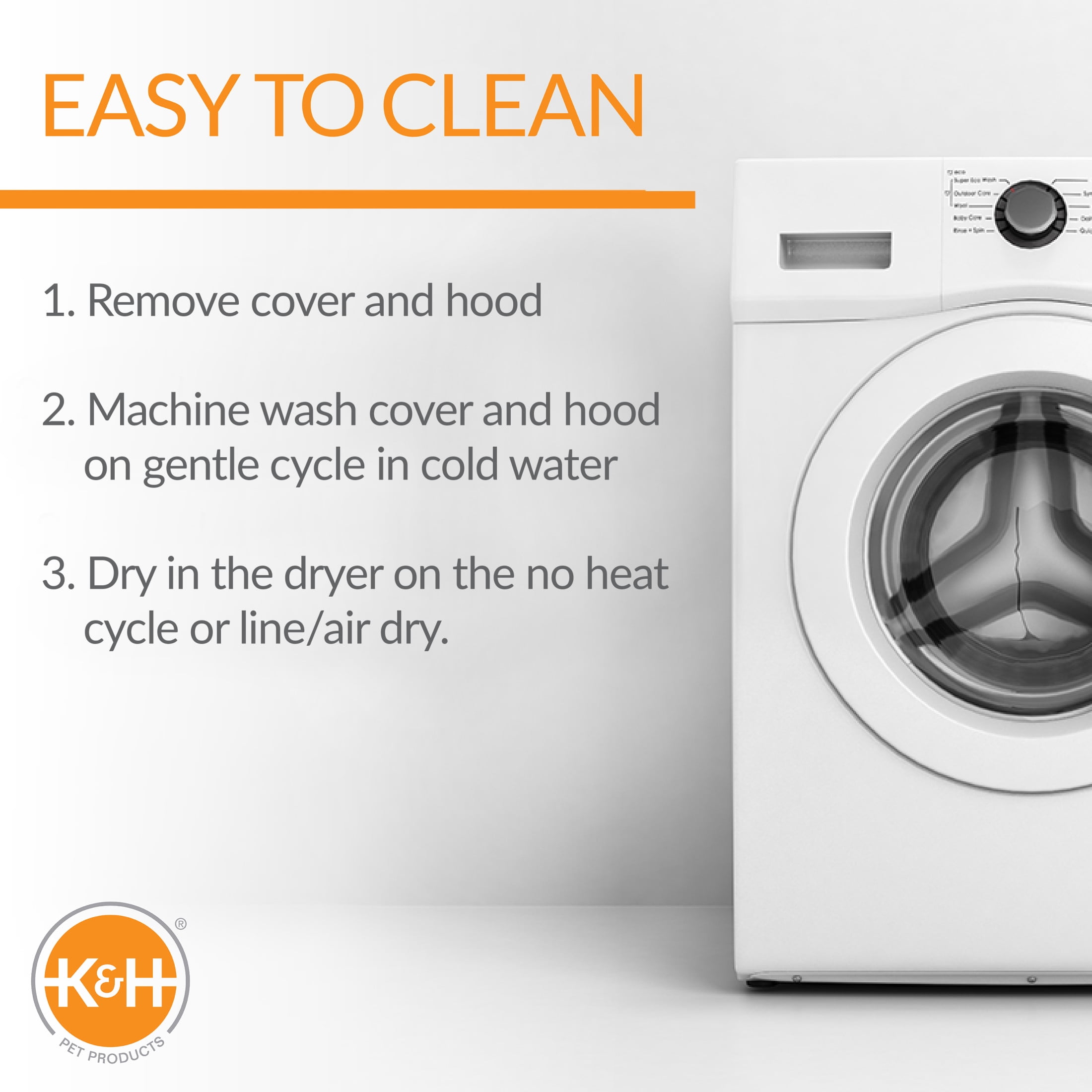 K&H Pet Products Hooded Elevated Cozy Cot Gray Small 19 Inches - Image 5