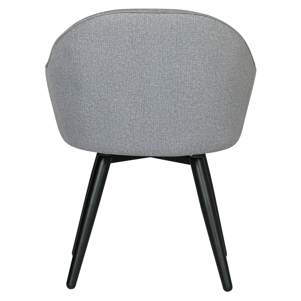 Studio Designs Home Dome Swivel Office or Dining Chair w/ Metal Legs, Gray - Image 6