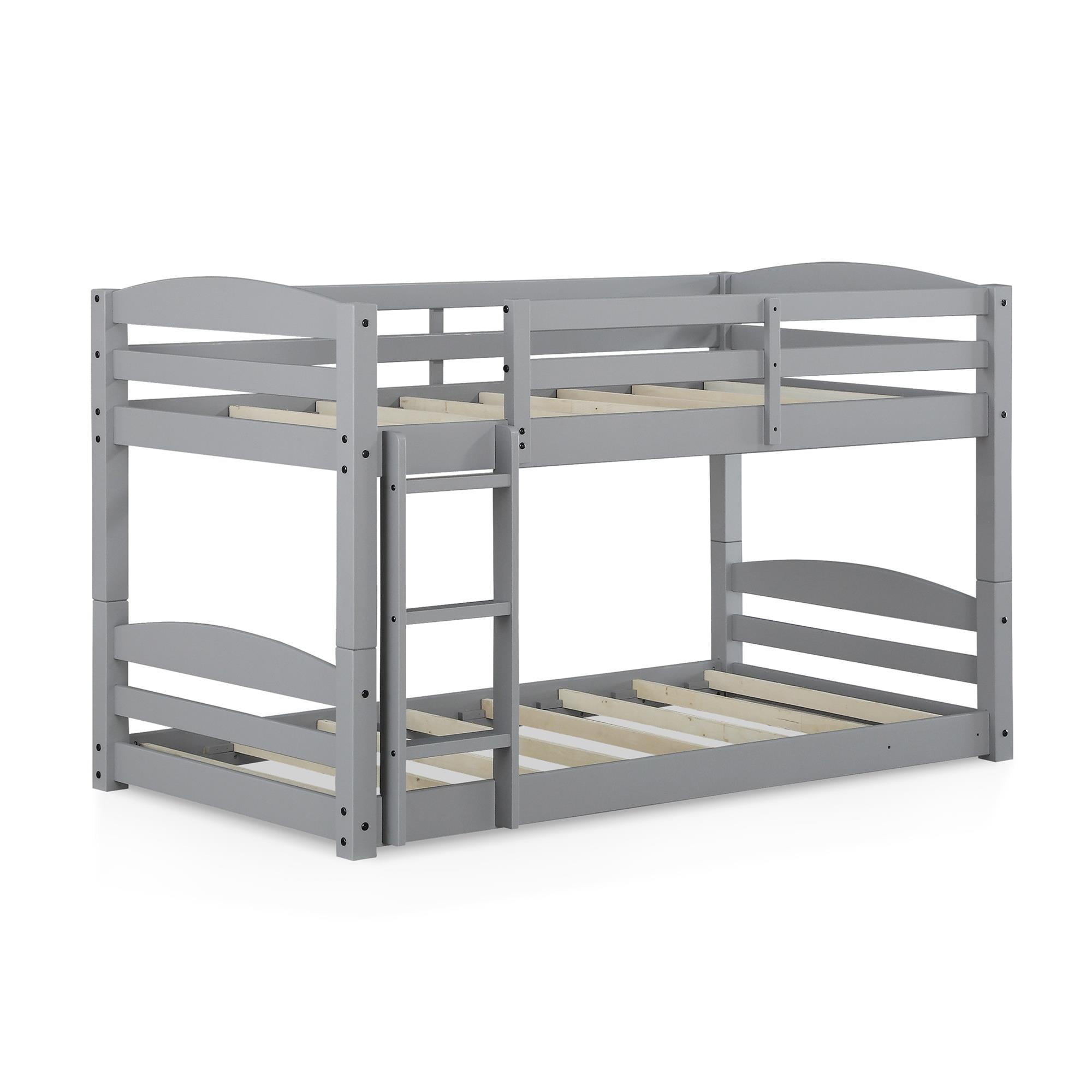 Better Homes & Gardens Tristan Twin-over-Twin Convertible Floor Bunk Bed, Gray - Image 11