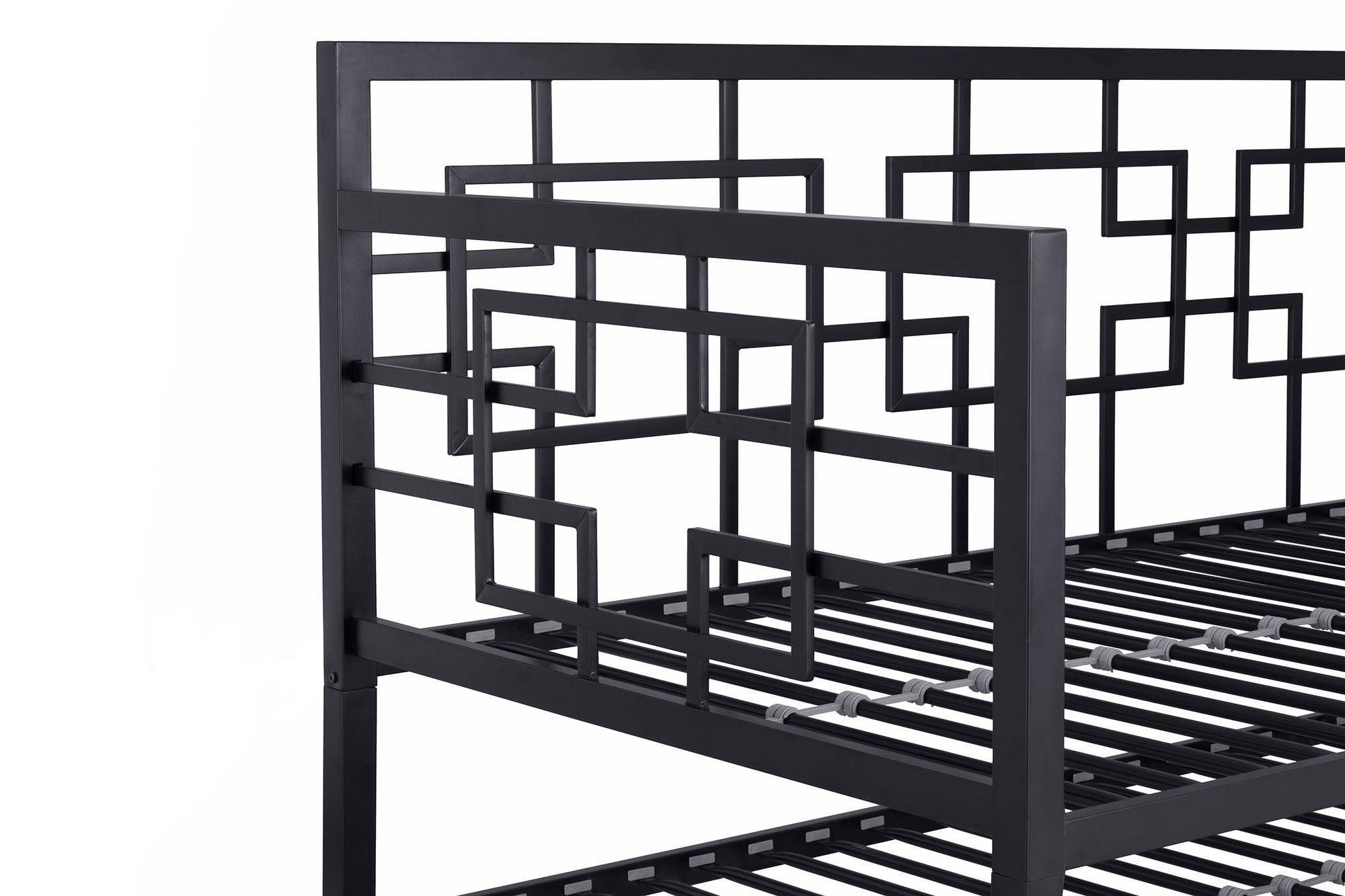 Better Homes & Gardens Metal Twin Daybed with Twin Trundle, Black - Image 5
