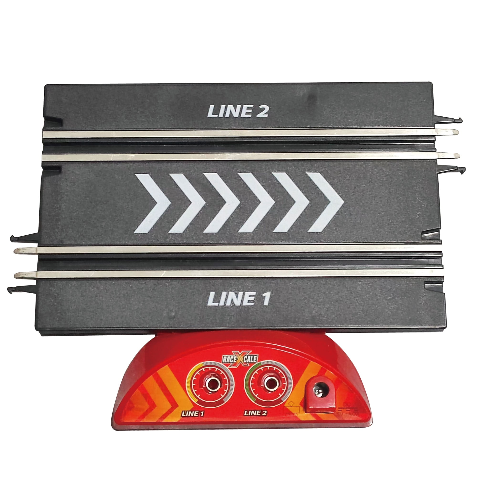 RaceXCale: Master Racer - 1:43 Scale G5 & G6 Slot Car Track, Electric Power Toy Set, 8'3" x 4'6", 4 Magnetic Cars w/ Head Lights, 2 Speed Controllers - Image 6