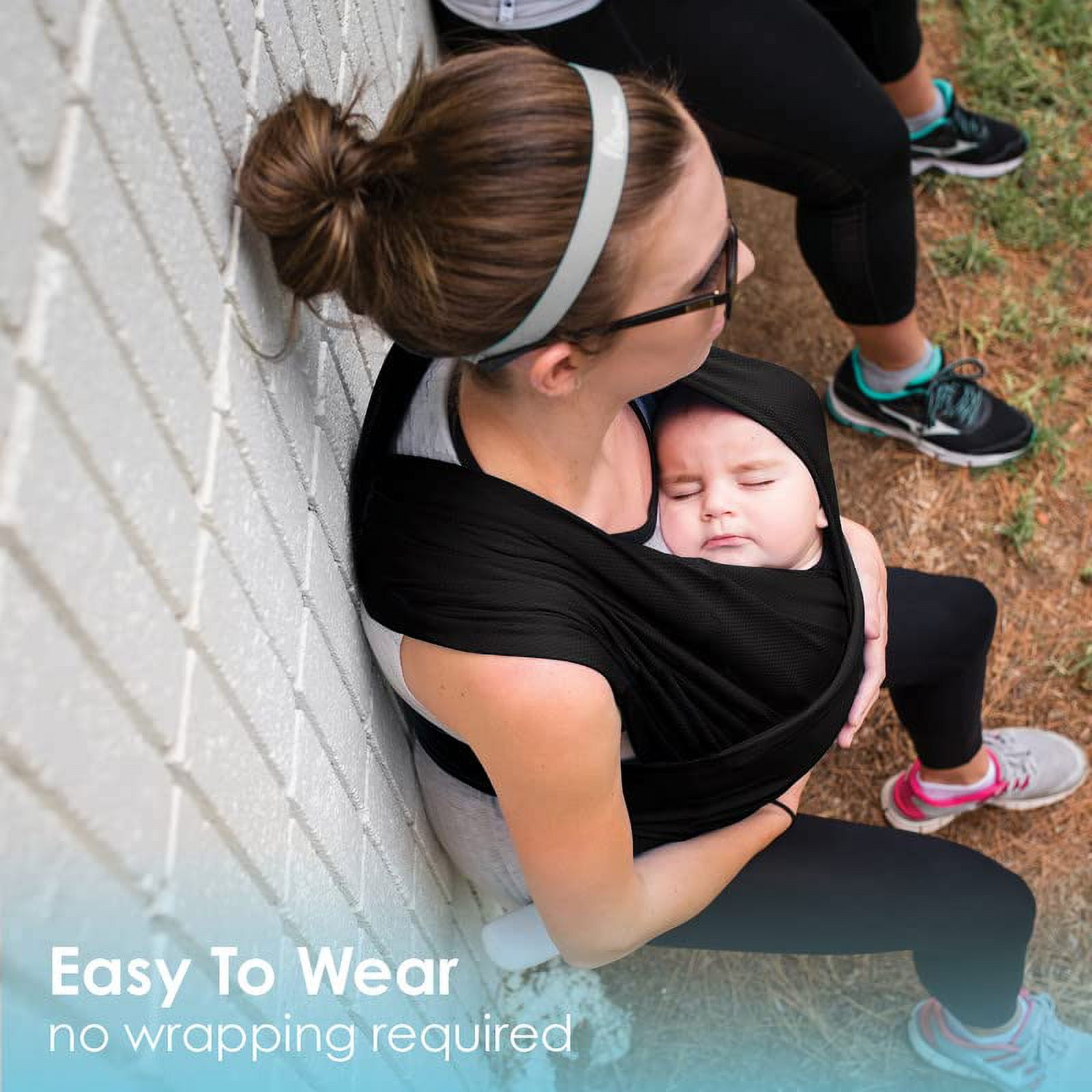 Breeze Baby K'tan Baby Carrier, #1 Easy Pre-Wrapped Baby Sling Gift | Breathable 100% Cotton Mesh | Hands Free Wrap for Infants | No Rings Or Buckles | Newborn to Toddler up to 35lb (See Size Chart) - Image 3