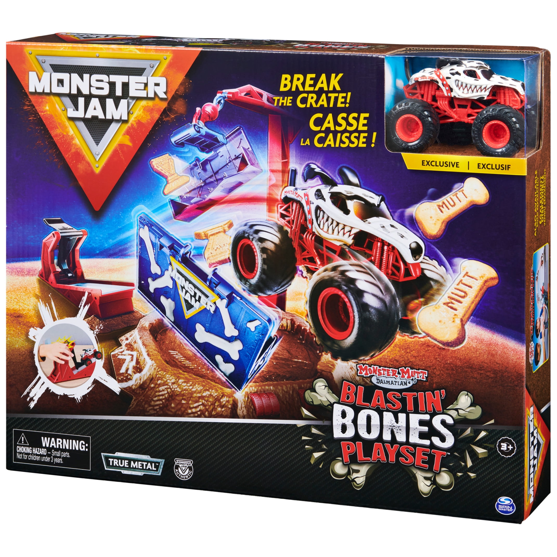 Monster Jam Blastin' Bones Playset with Exclusive Monster Mutt Dalmation - Image 6