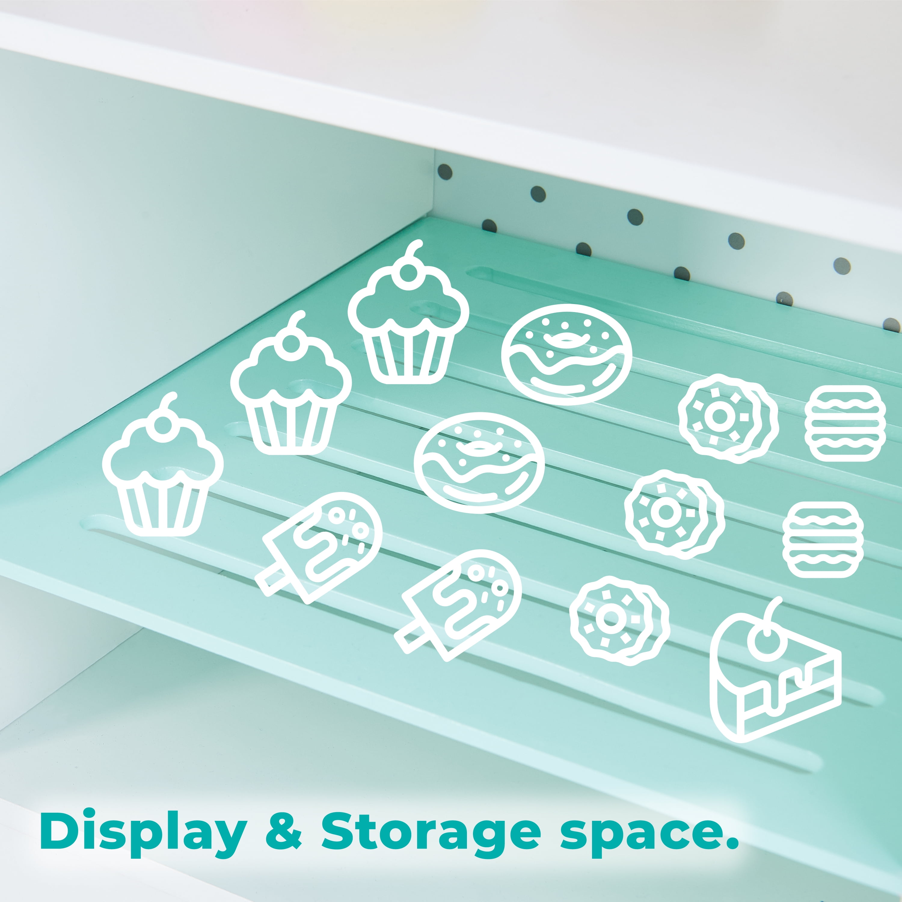 Teamson Kids My Dream Bakery Shop and Pastry Cart Wooden Play Set - Image 2