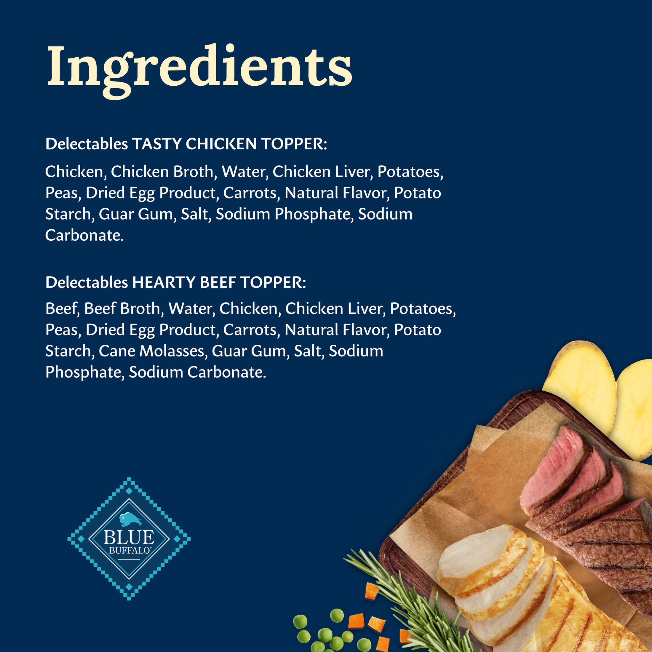 (4 pack) Blue Buffalo Delectables Natural Wet Dog Food Variety Pack, Chicken & Beef, 3-oz. (12ct) - Image 6