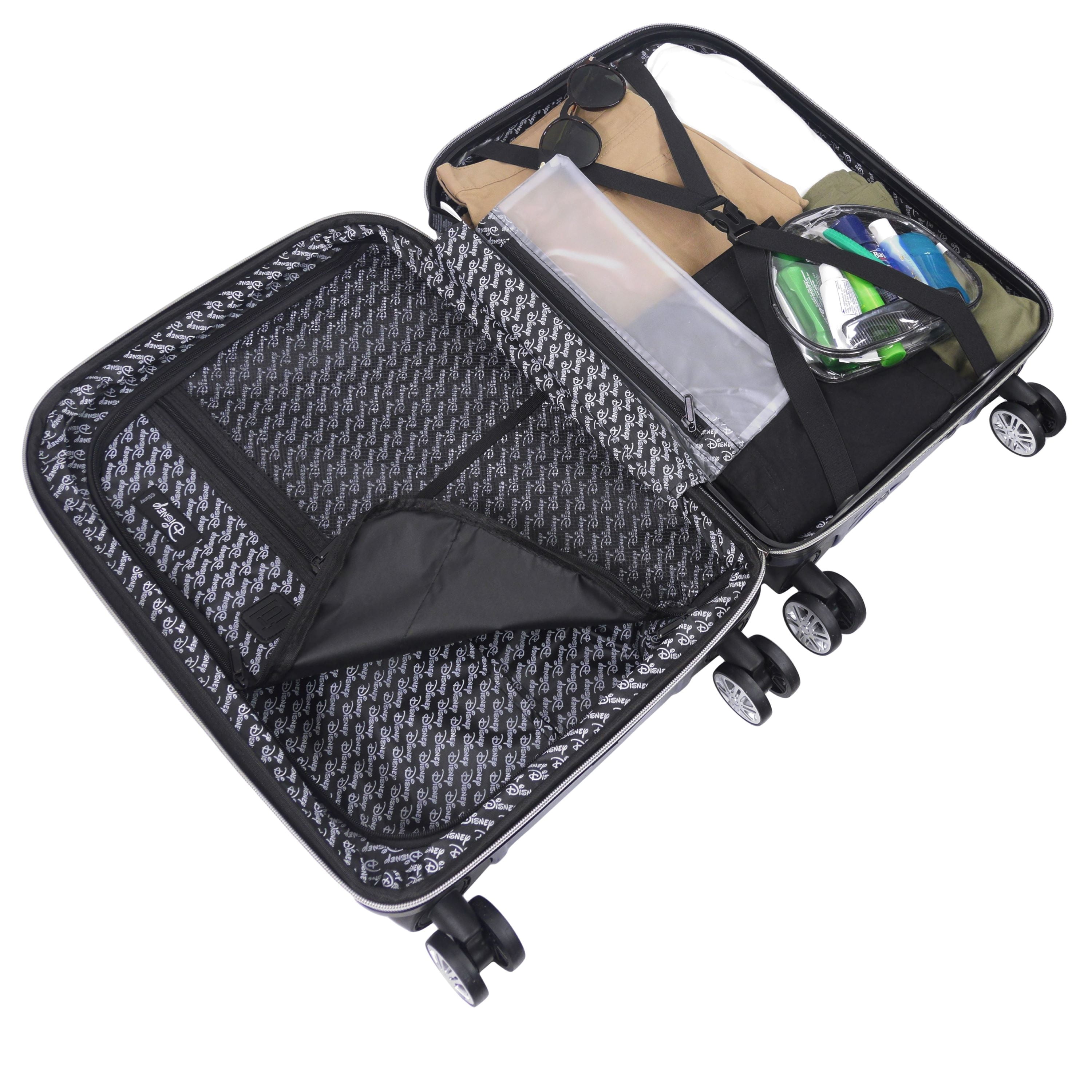 Disney Stitch 22 Inch Carry On Rolling Luggage, Molded Hardshell Suitcase with Spinner Wheels, Blue - Image 5