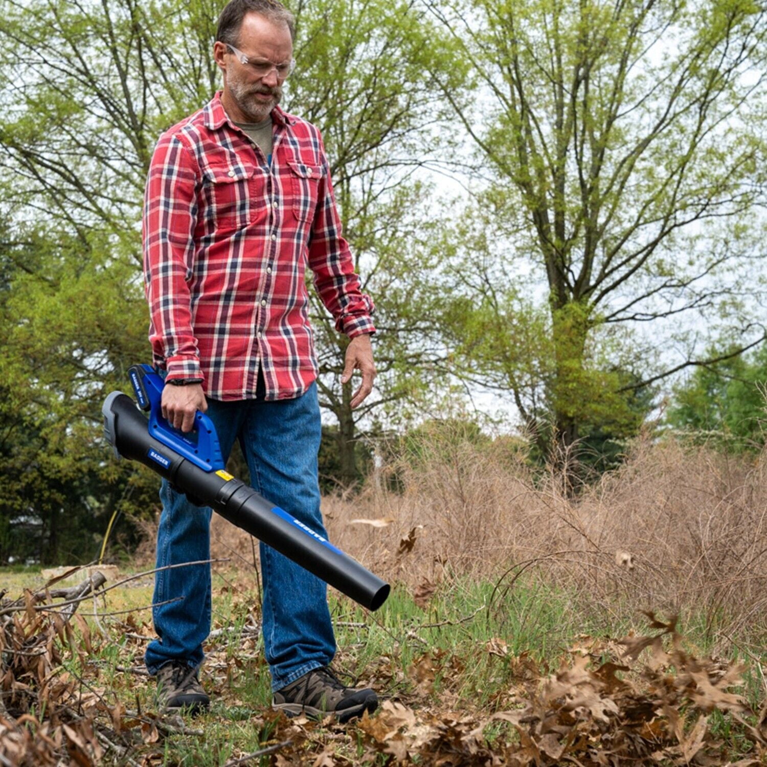 WILD BADGER POWER 20V Weed Wacker, Leaf Blower, Wheeled Edger Kit Electric with 2 * 2Ah Battery & Charger, String Trimmer, Lightweight, Adjustable Telescopic Shaft, Fast-Charging - Image 3