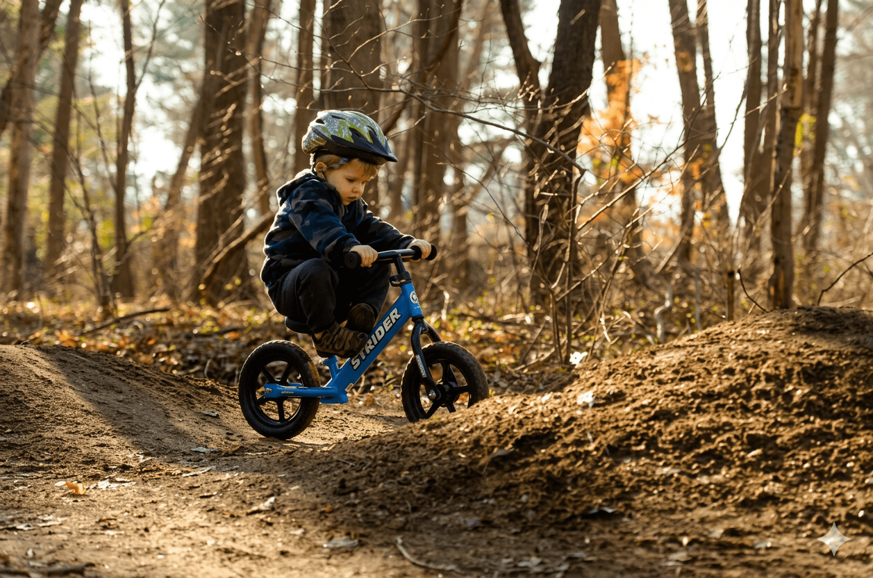 Strider 12 Classic Bike, Blue - No Pedal Balance Bicycle for Kids 1 to 3 Years - Image 3