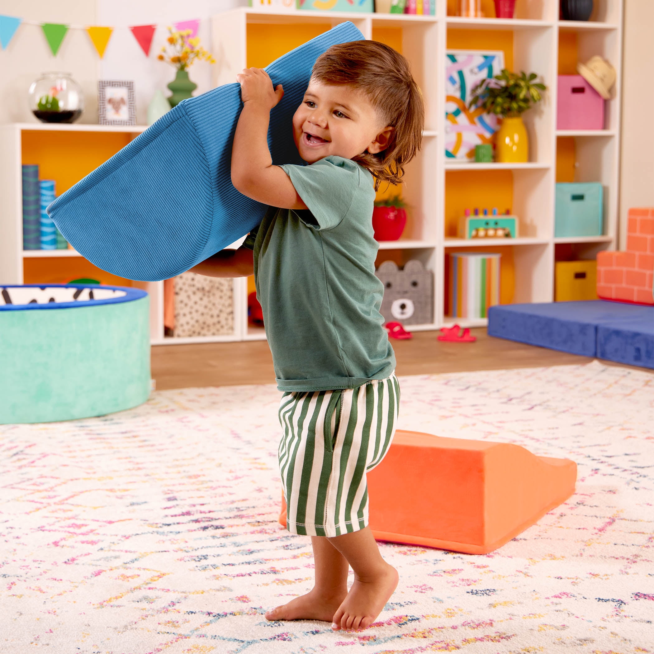 Battat Squishy Stack Rollers 3 Foam Multicolor Indoor Play Shapes, Toddler and Preschool Toys - Image 7