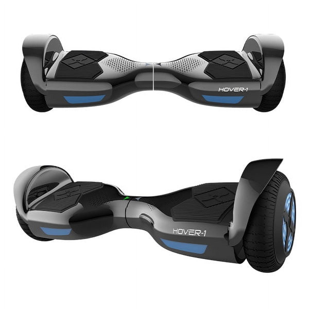 Hover-1 Helix UL Certified Electric Hoverboard, 6.5in LED Wheels, Bluetooth Speaker, Gunmetal Gray - Image 2