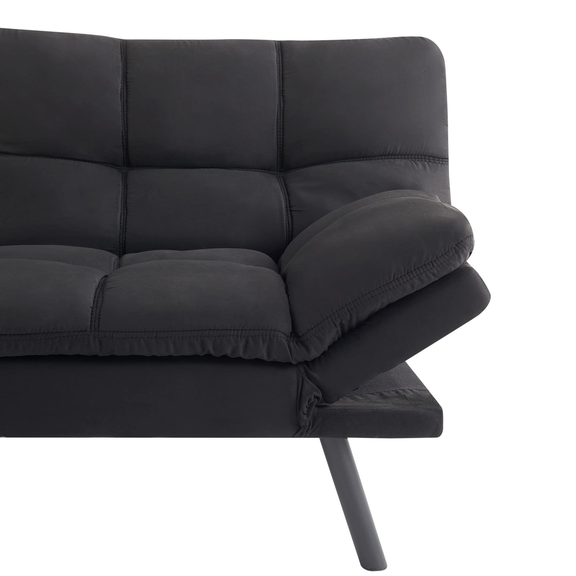 Mainstays Memory Foam Futon with 72",Black - Image 11