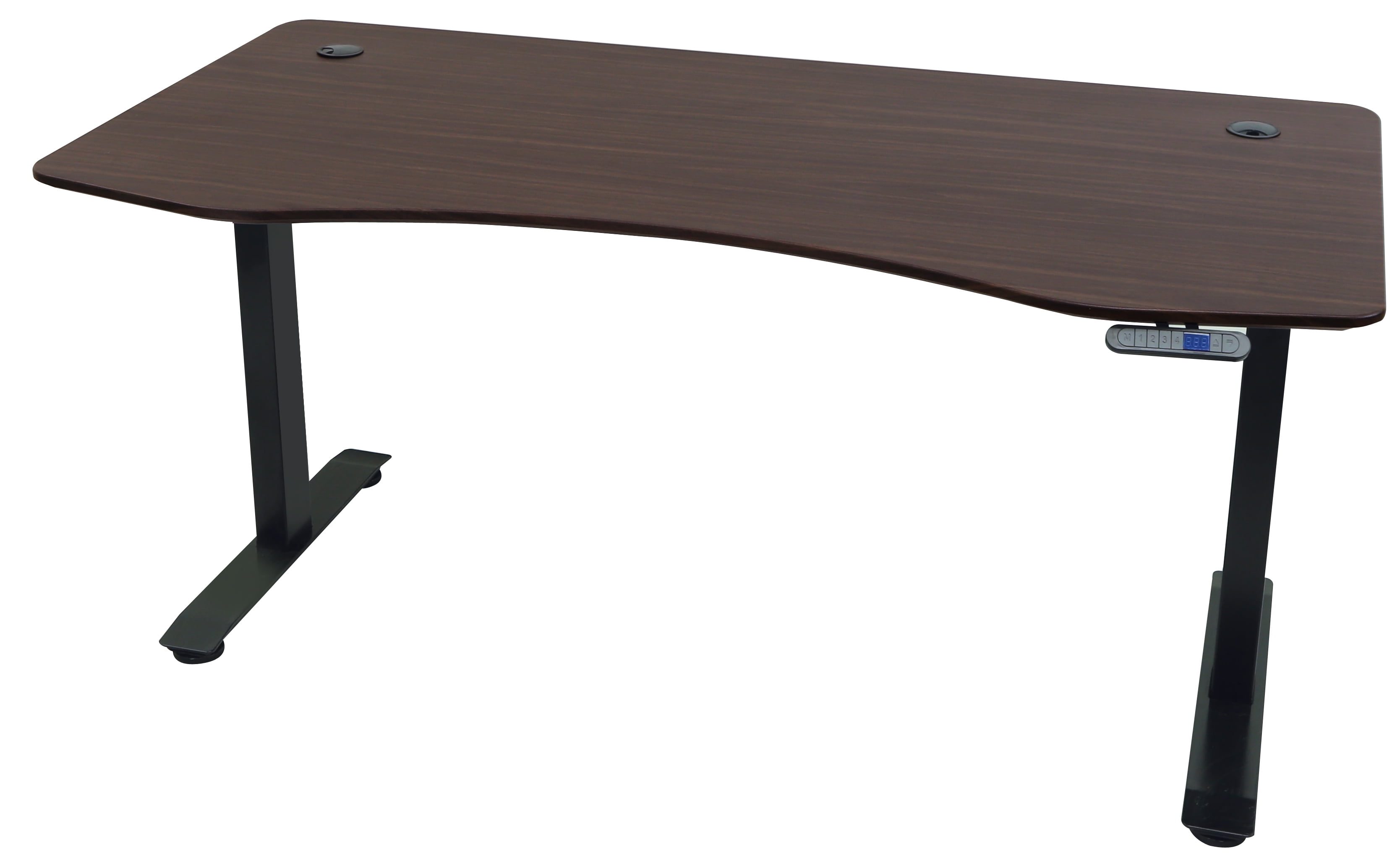 MotionWise Manager Series Dual Motorized Rising Sit/Stand Desk for Home Or Office, American Walnut - Image 2