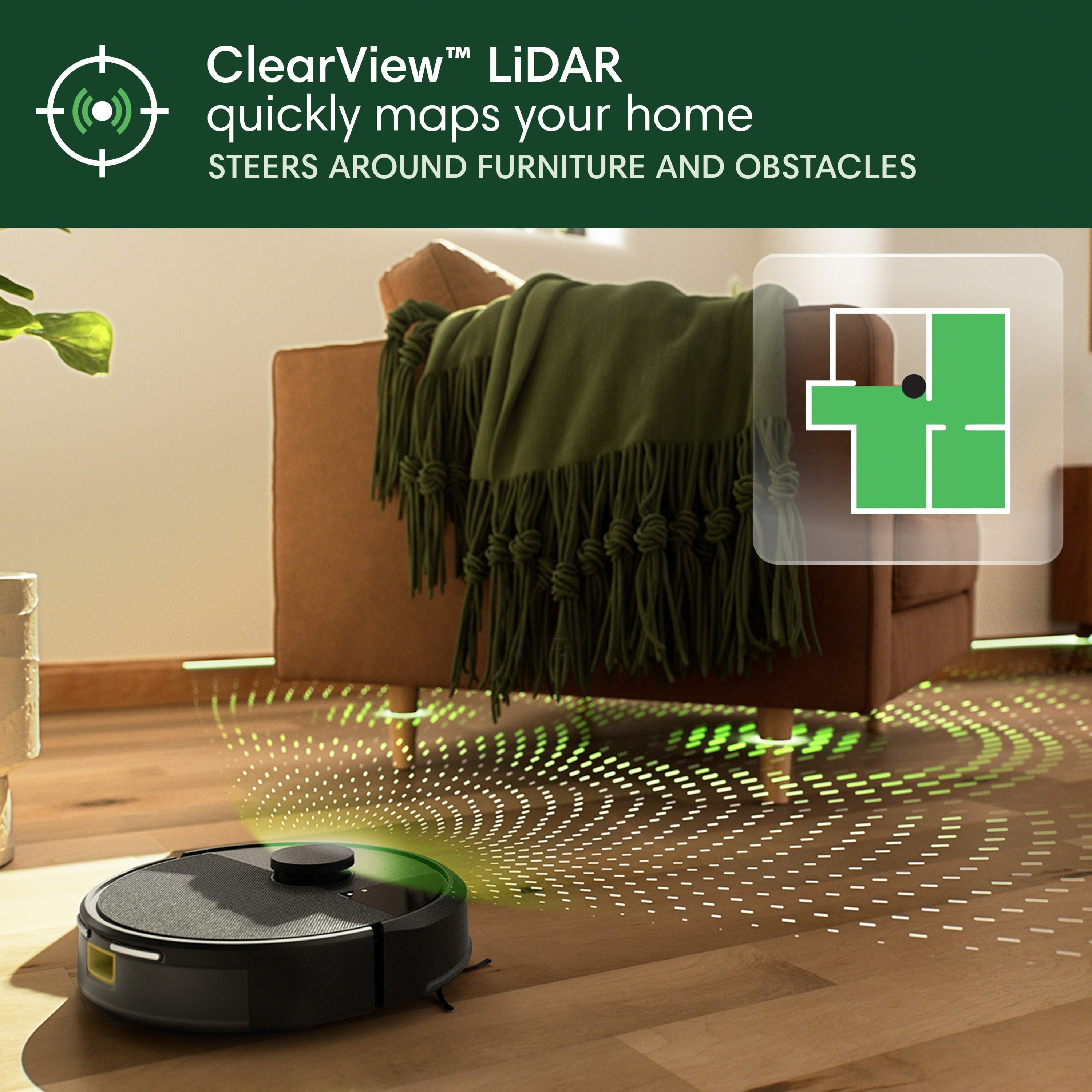 iRobot Roomba 105 Vac Robot Vacuum with AutoEmpty Dock, 75 Days Self-Emptying , Carpet & Hard Floors, Intense Power-Lifting Suction, Avoids Mopping Carpets, LiDAR, Model# Q352020 - Image 2