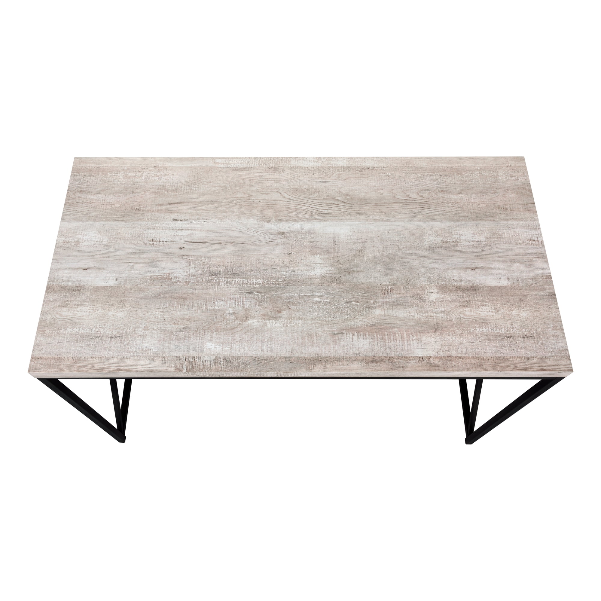 Monarch Specialties Computer Desk, Home Office, Laptop, Work, Beige Laminate, Black Metal - Image 6