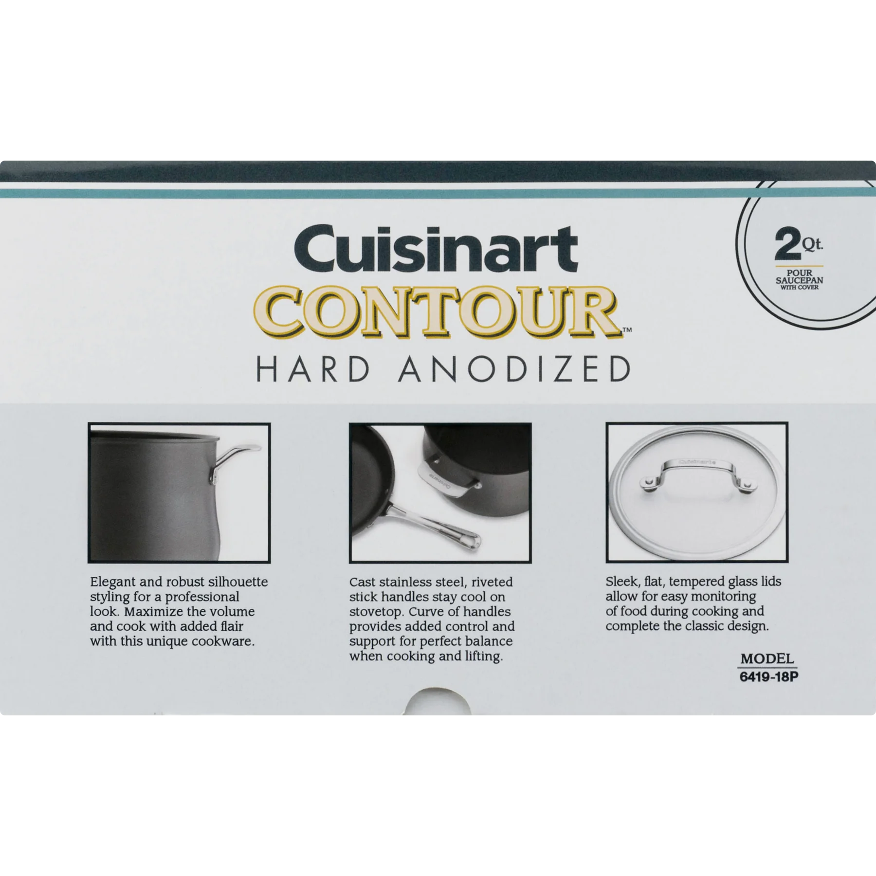 Cuisinart Contour Professional Cookware Pour Saucepan with Cover - 2 Quart, 1.0 CT - Image 5