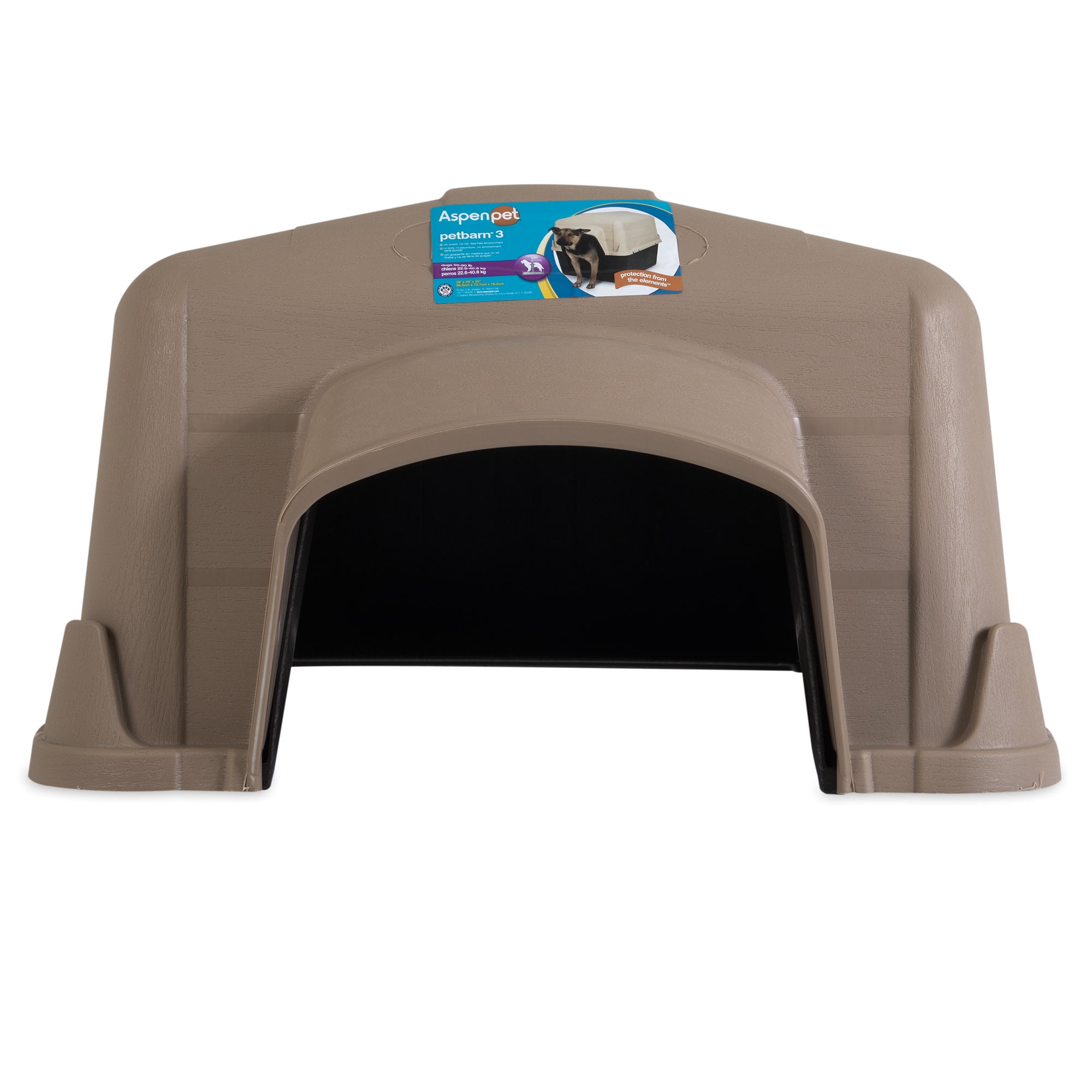 Aspen Petbarn 3 Doghouse, Tan, for Dogs 50 to 70 Pounds - Image 8