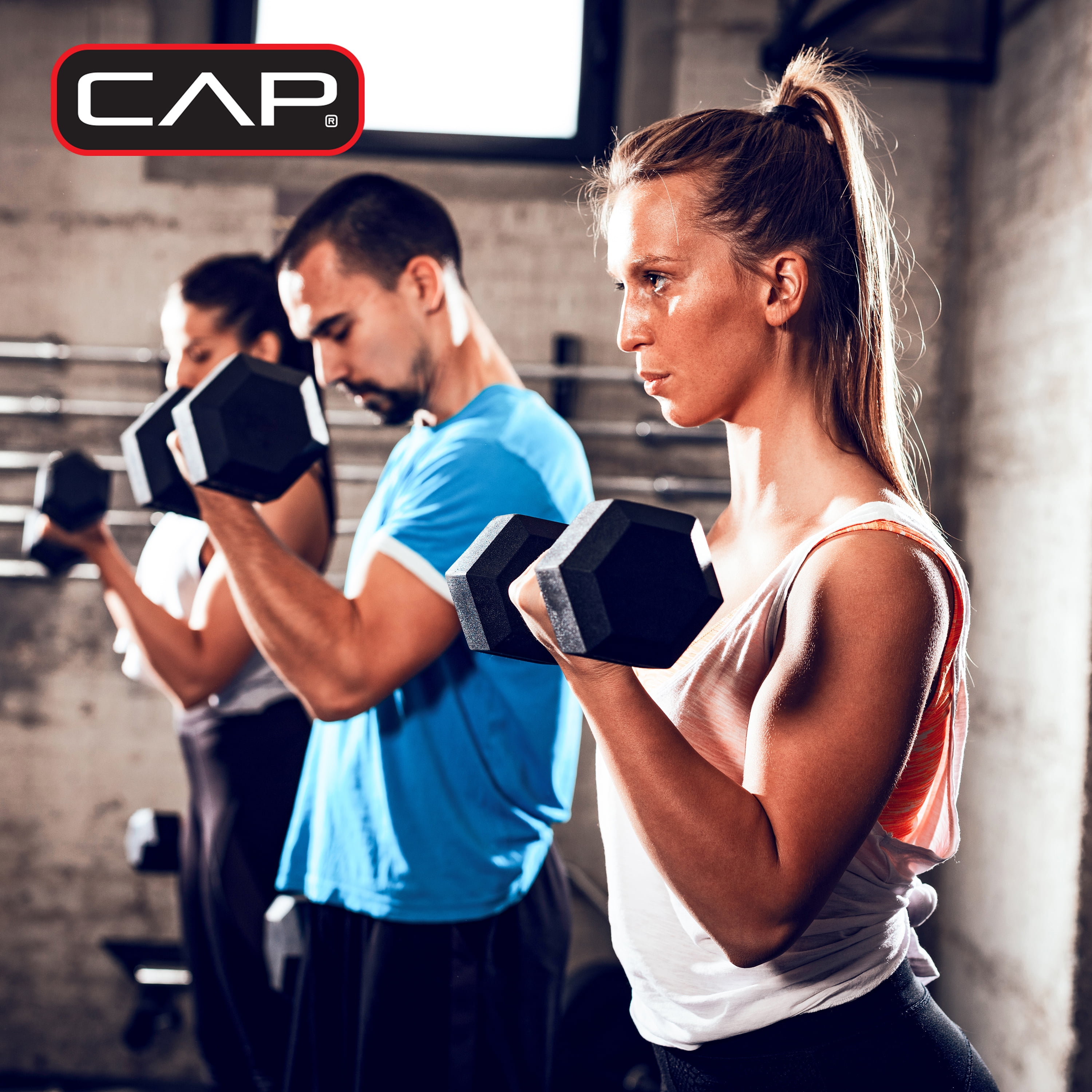 (2 pack) CAP Barbell, 35lb Coated Hex Dumbbell, Single - Image 7