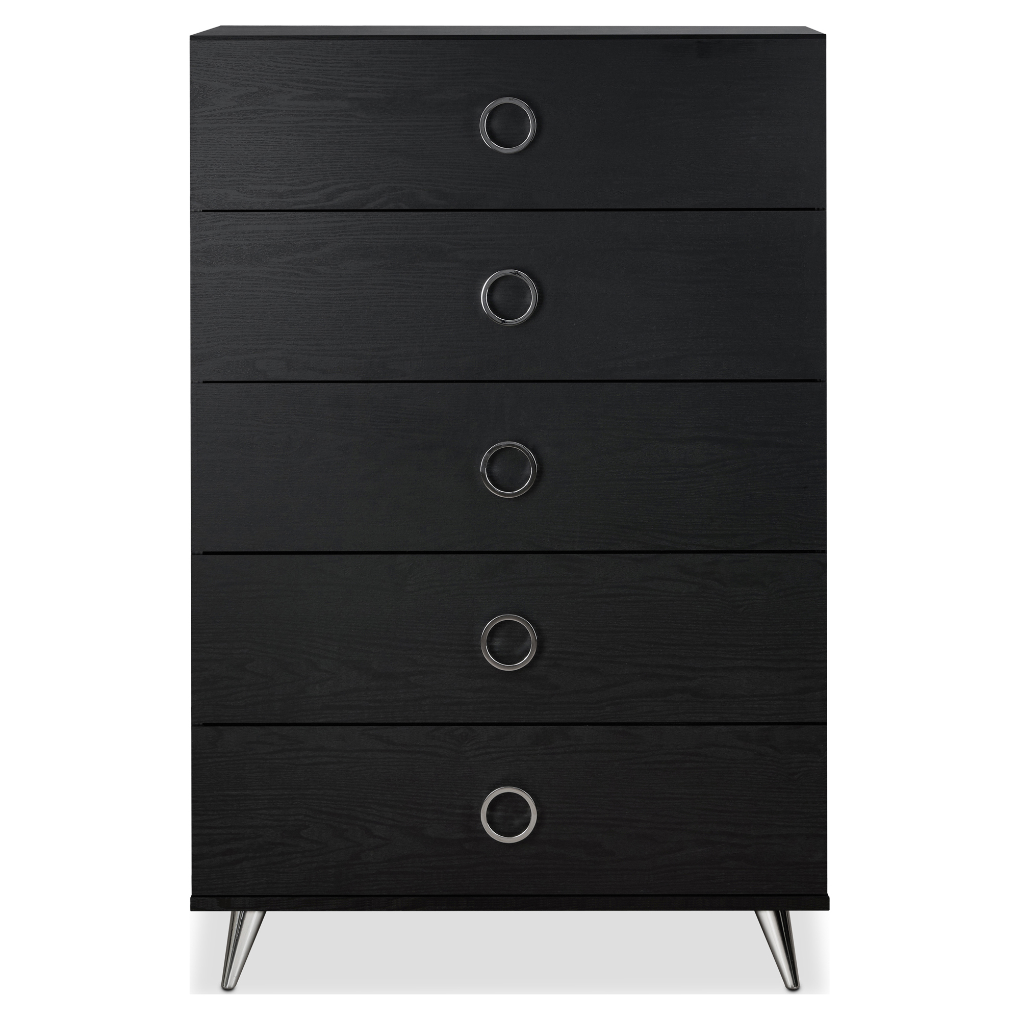 Acme Elms 5-Drawer Chest in Black 32"L x 17"W x 47"H - Image 2