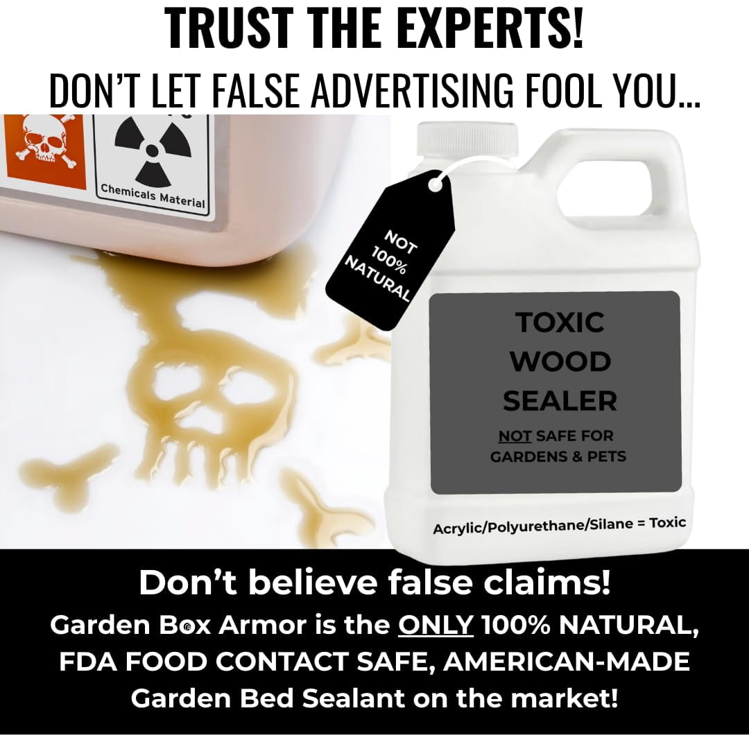 Garden Box Sealer | FDA Food Contact Safe Plant-Based Wood Sealant for Raised Beds, Planters & Pet Houses. Protects All Wood Types from Water & Weather Damage | Eco-Friendly Sustainable Solution - Image 4