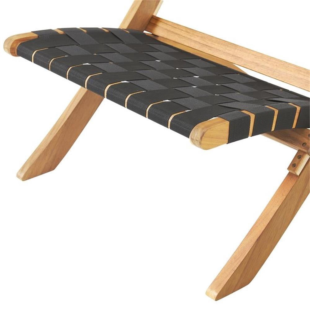 Alaterre Furniture 3-Piece Acacia Wood Bistro Set – 2 Foldable Chairs & Table with Woven Seats for Patio/Deck - Image 15