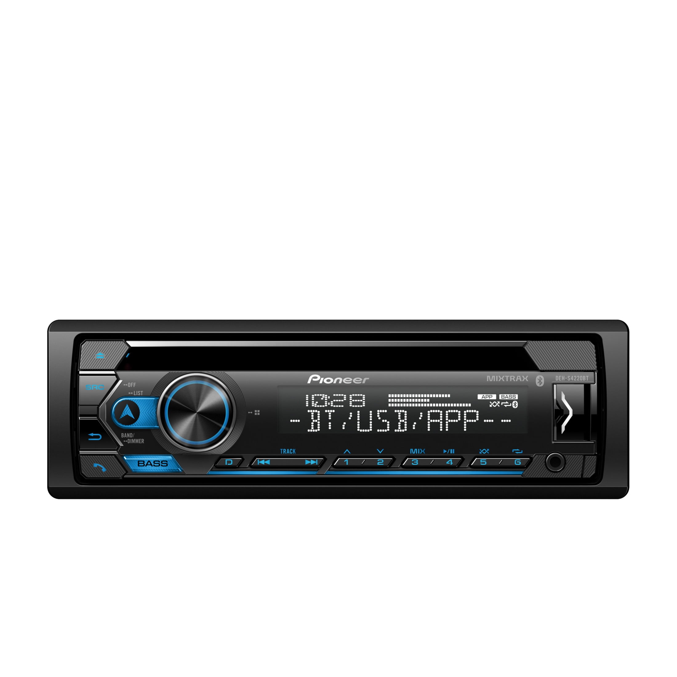 Pioneer DEH-S4220BT CD Audio Receiver with Enhanced Audio Functions, Pioneer Smart Sync App, Bluetooth, USB/AUX, Color Change, FLAC, AM/FM Radio, Detachable Face, 50W x 4, Voice Control, Hi-Volt RCA - Image 4
