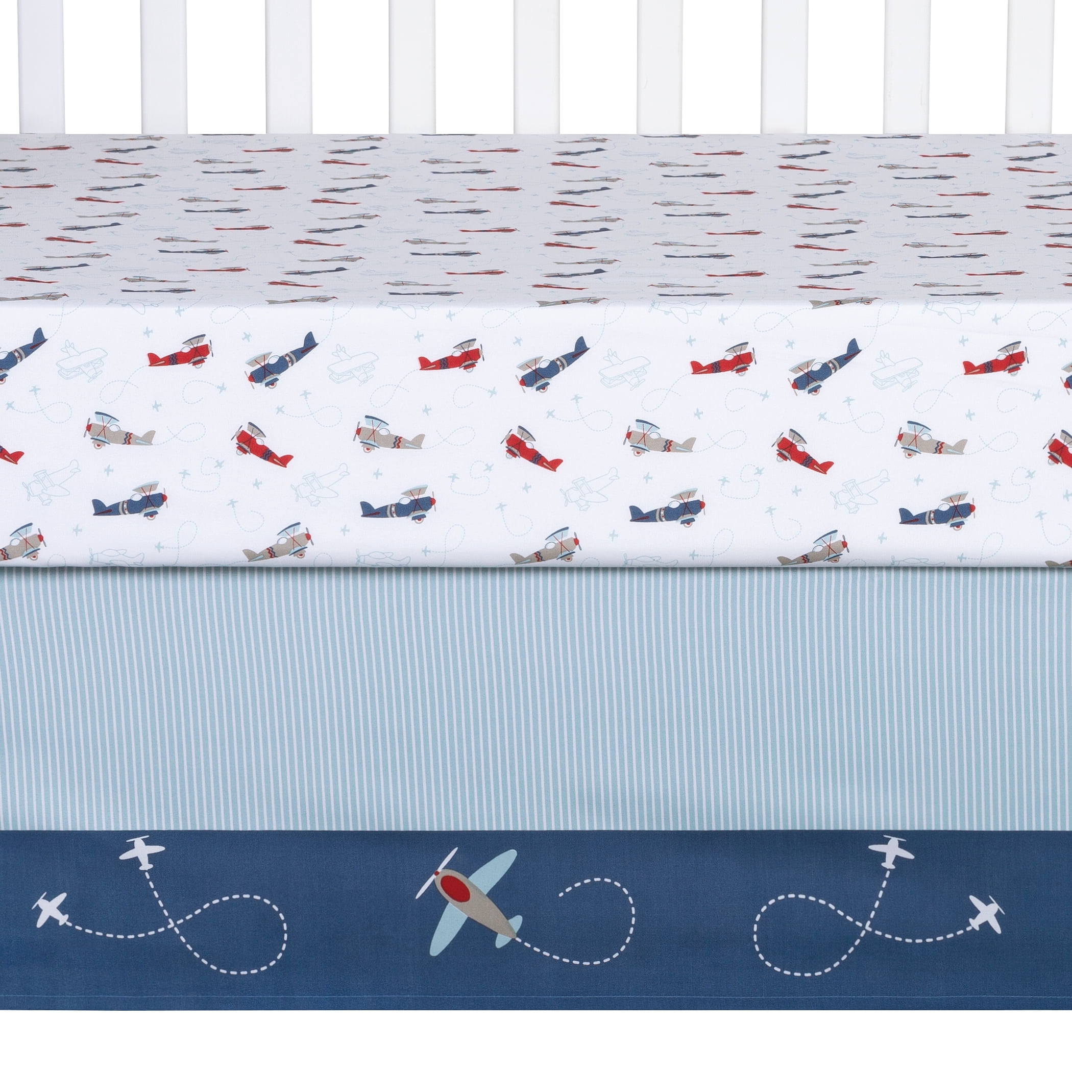 Sammy & Lou Baby Nursery Crib Bedding Set, Adventure Awaits 4 Piece - Image 3